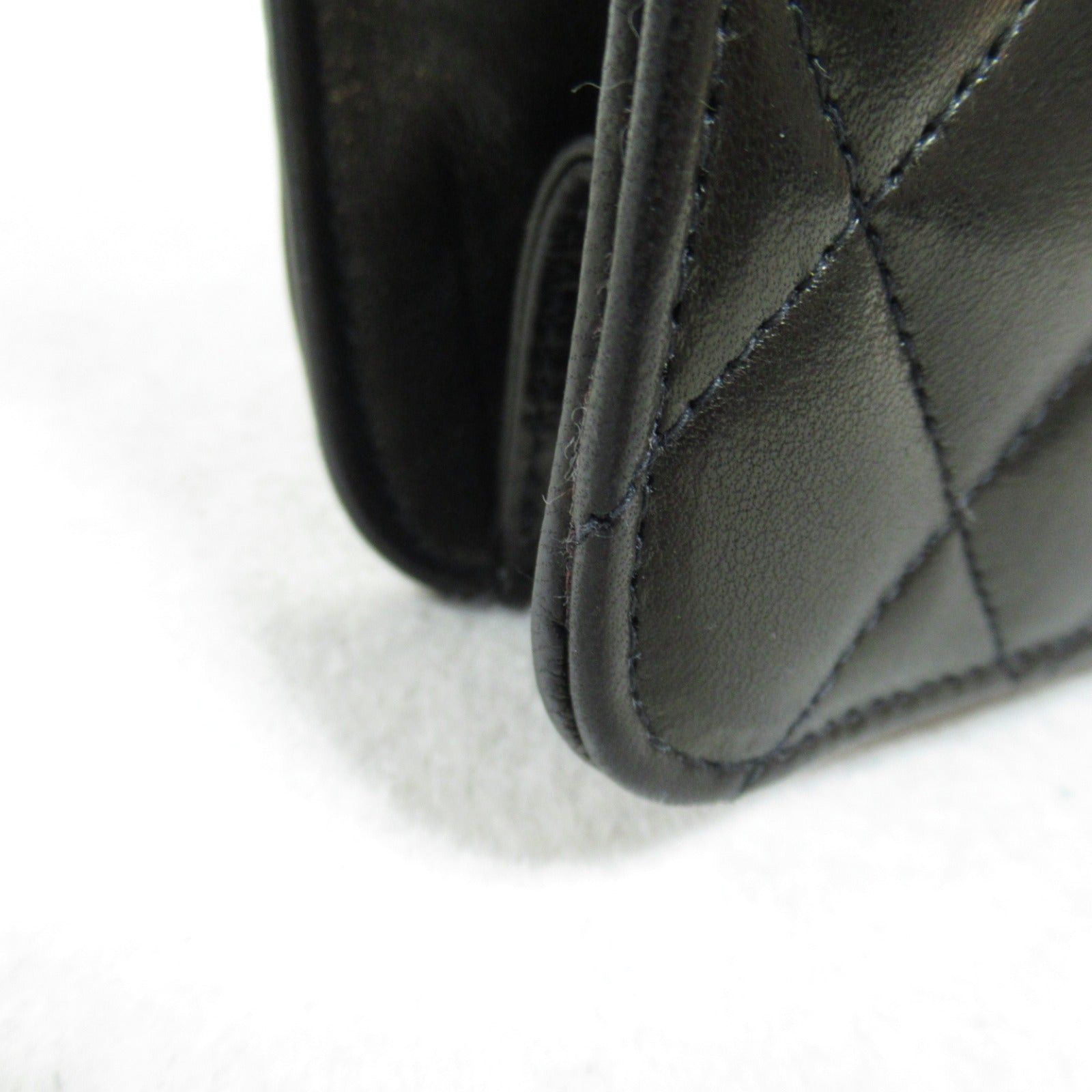 Chanel Chanel Matelasse Push Lock Chain Shoulder Bag Lambskin (Sheepskin) Black Gold Hardware Size ONE SIZE - 11 Thumbnail