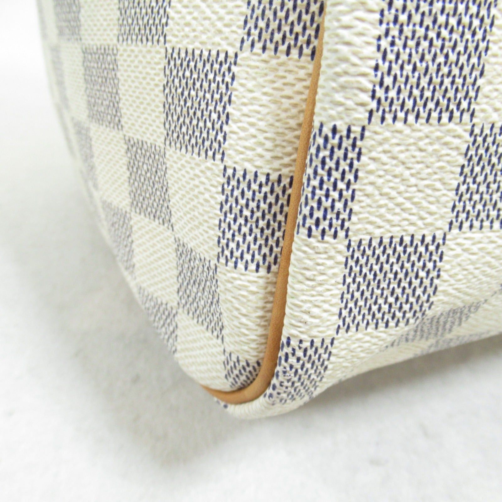 Louis Vuitton Louis Vuitton Speedy 30 Handbag Coated Canvas Damier Azur Ivory Size ONE SIZE - 10 Thumbnail