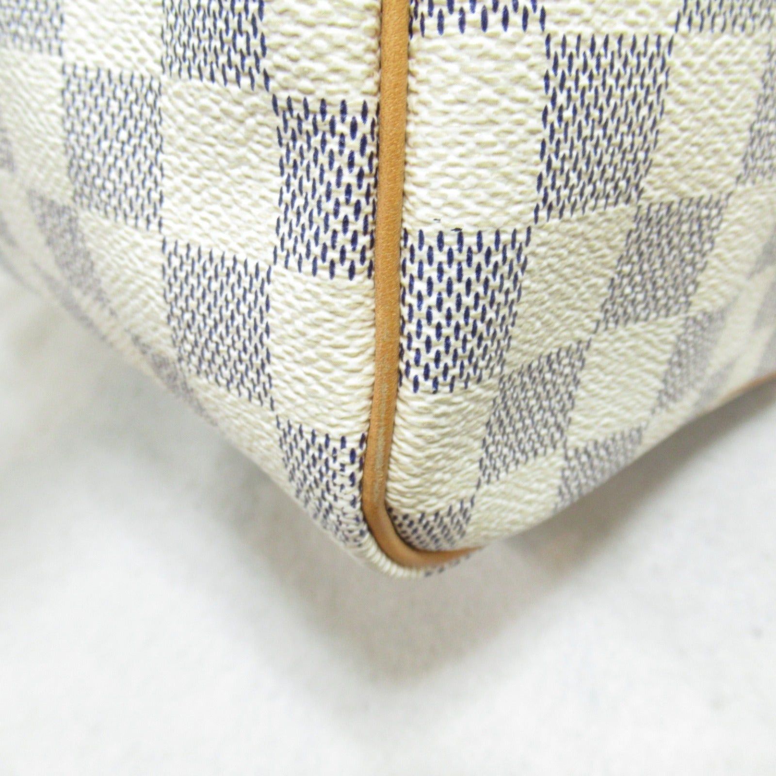Louis Vuitton Louis Vuitton Speedy 30 Handbag Coated Canvas Damier Azur Ivory Size ONE SIZE - 9 Thumbnail
