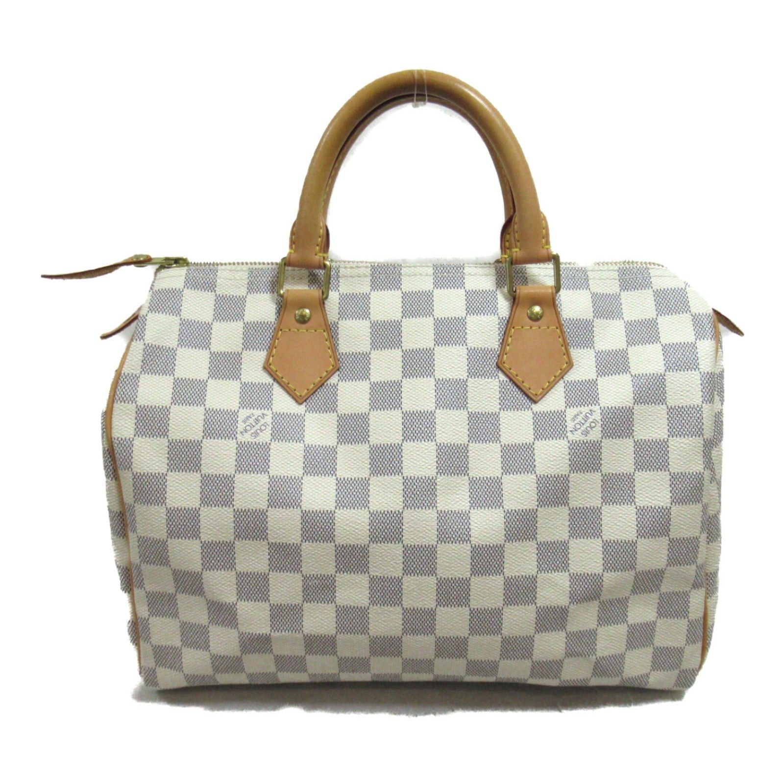 Louis Vuitton Louis Vuitton Speedy 30 Handbag Coated Canvas Damier Azur Ivory Size ONE SIZE - 2 Thumbnail