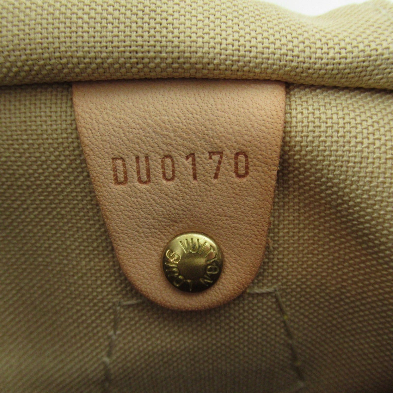 Louis Vuitton Louis Vuitton Speedy 30 Handbag Coated Canvas Damier Azur Ivory Size ONE SIZE - 7 Thumbnail