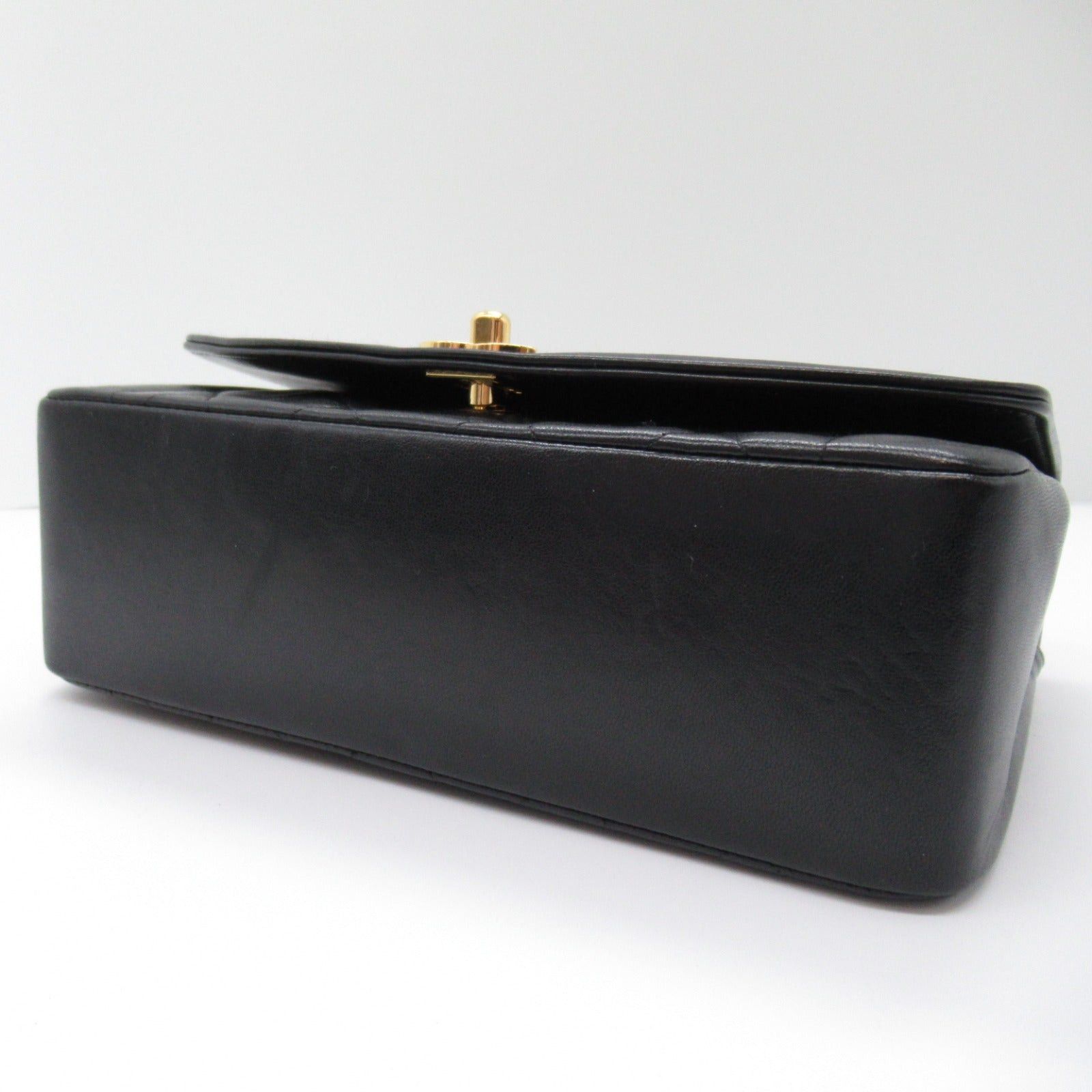 Chanel Chanel Matelasse Diana Chain Shoulder Bag Lambskin (Sheepskin) Black Gold Hardware Size ONE SIZE - 4 Thumbnail