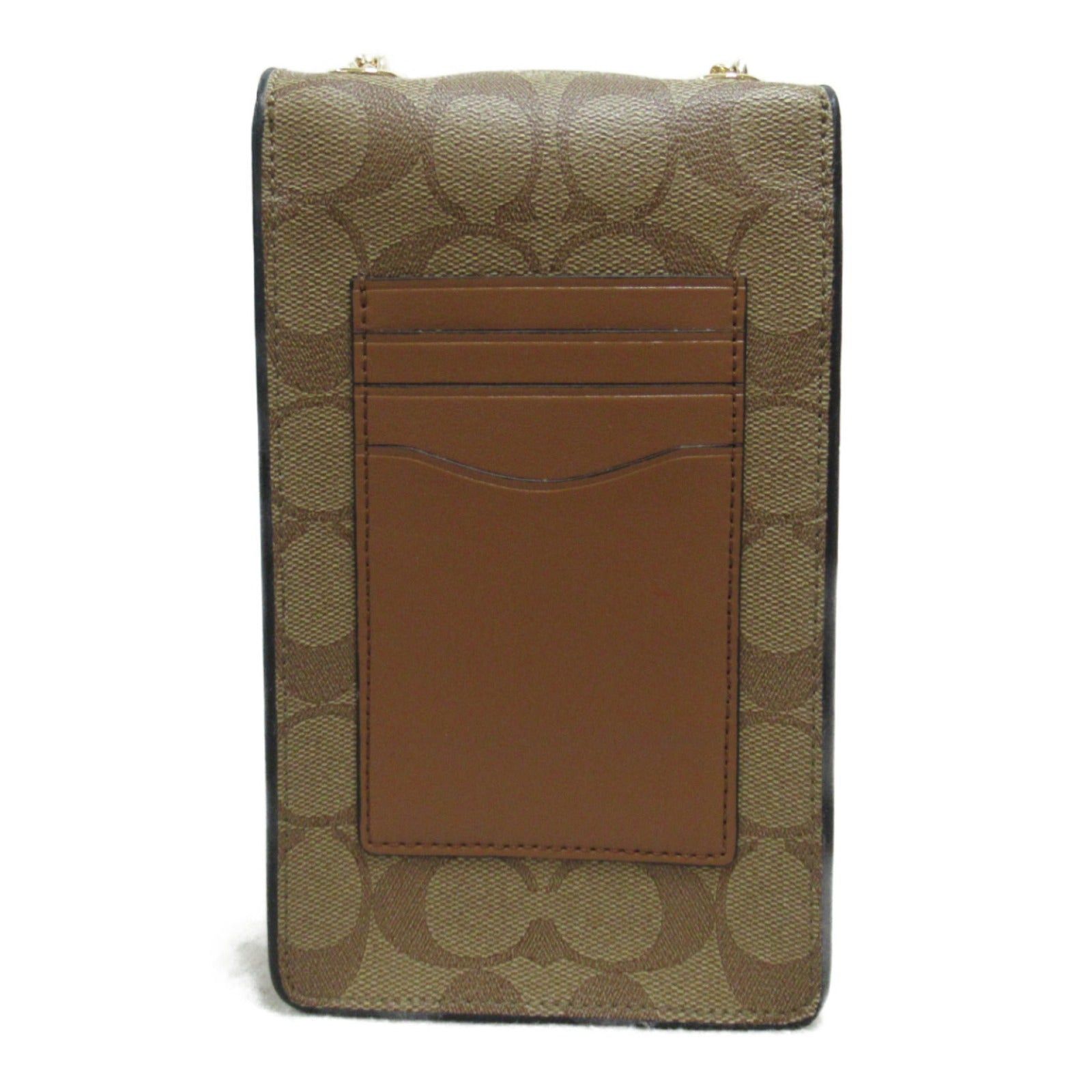 Coach Coach Pochette Shoulder Bag Coated Canvas Brown Size ONE SIZE - 2 Thumbnail