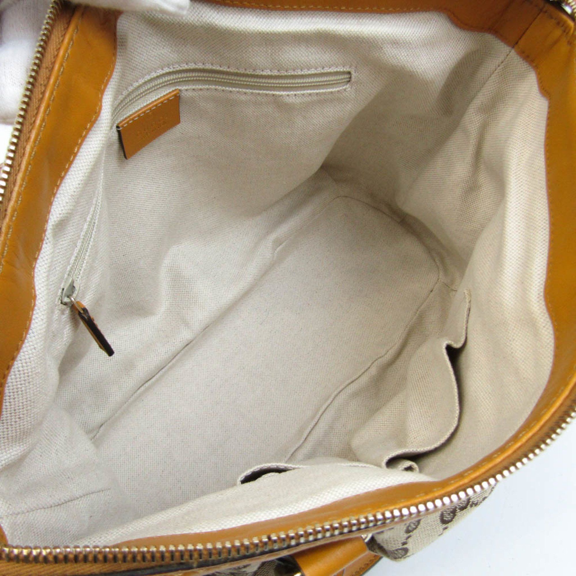 Gucci Sukey Beige Canvas Handbag (Pre-Owned) Size ONE SIZE - 4 Thumbnail