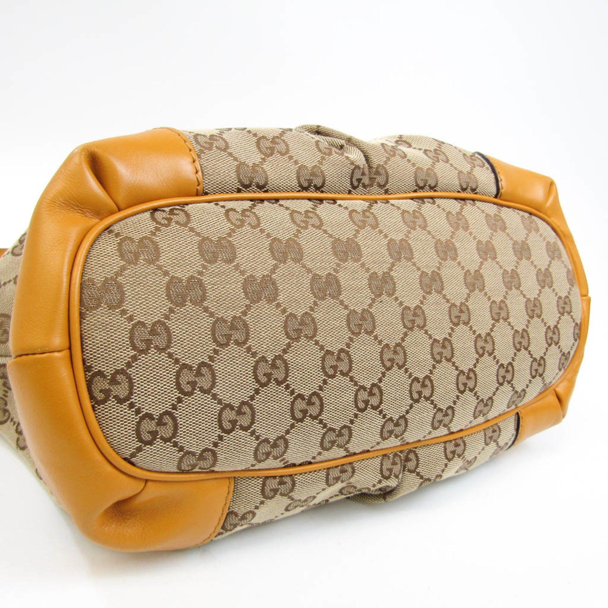 Gucci Sukey Beige Canvas Handbag (Pre-Owned) Size ONE SIZE - 3 Thumbnail