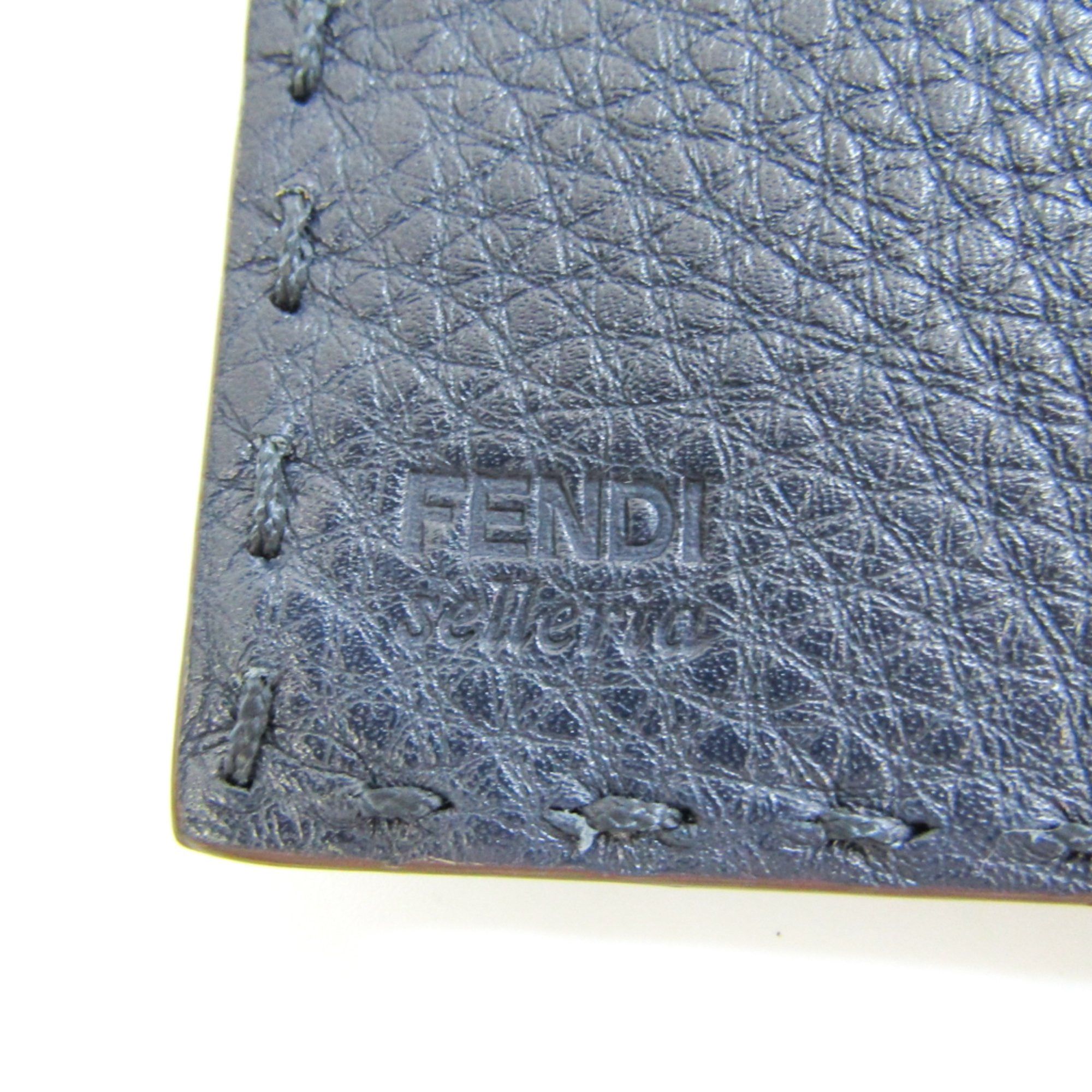 Fendi Selleria Navy Leather Wallet (Pre-Owned) Size ONE SIZE - 9 Thumbnail