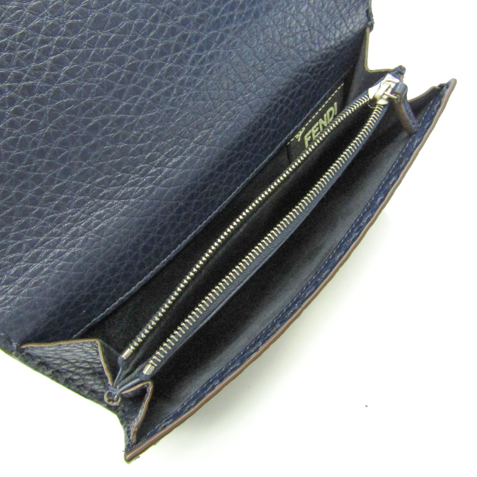 Fendi Selleria Navy Leather Wallet (Pre-Owned) Size ONE SIZE - 3 Thumbnail