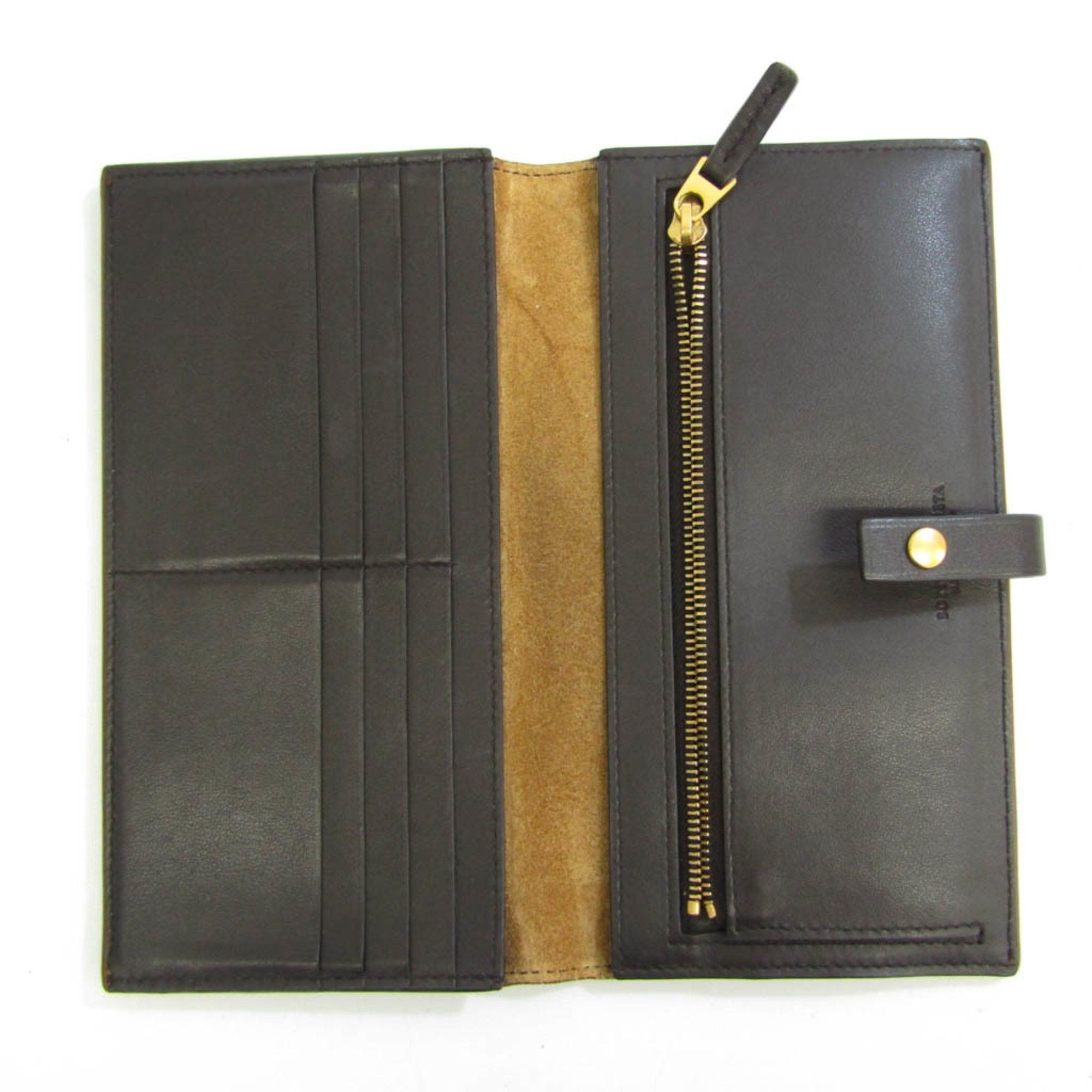 Bottega Veneta Intrecciato Brown Leather Wallet (Pre-Owned) Size ONE SIZE - 4 Thumbnail