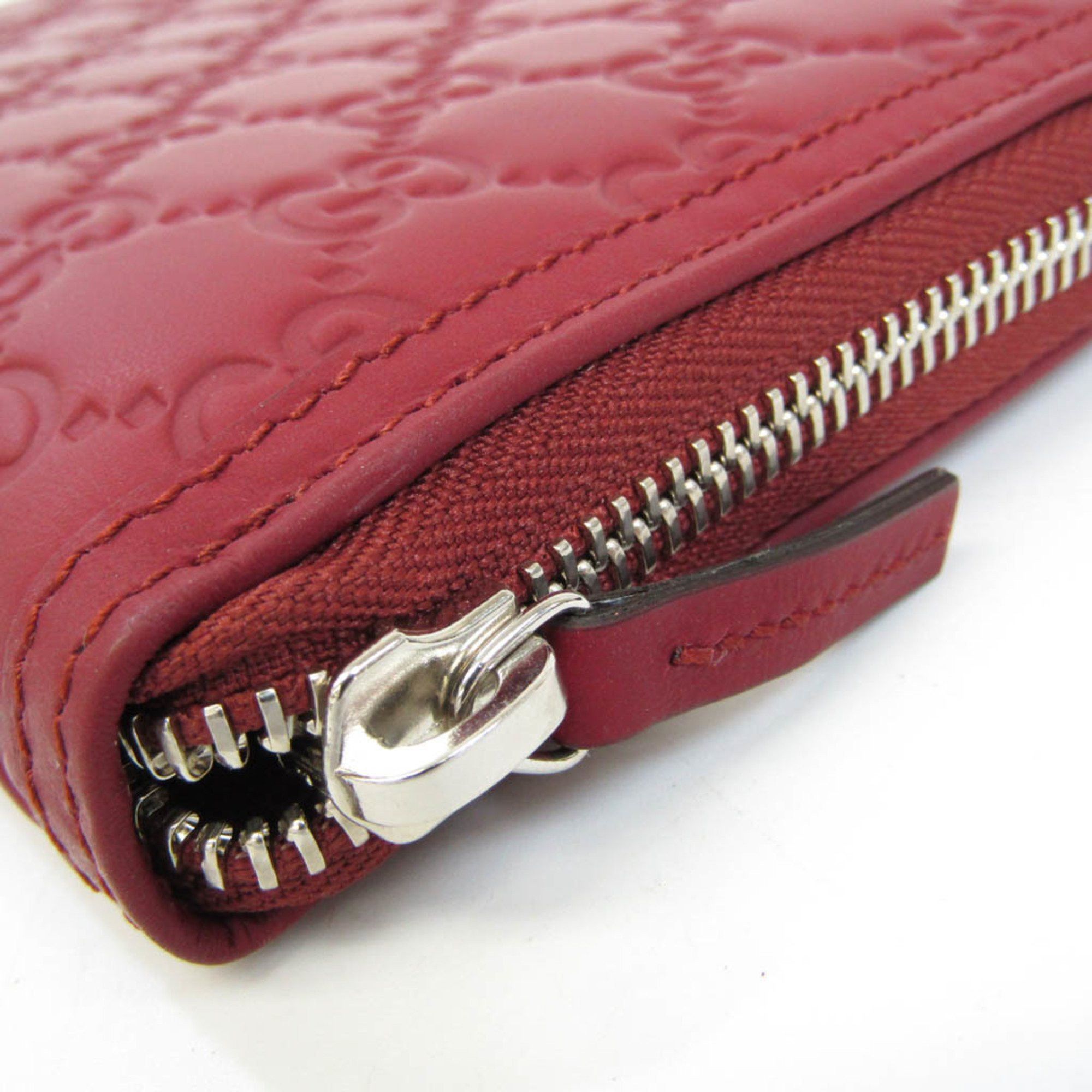 Gucci ssima Red Leather Wallet (Pre-Owned) Size ONE SIZE - 3 Thumbnail