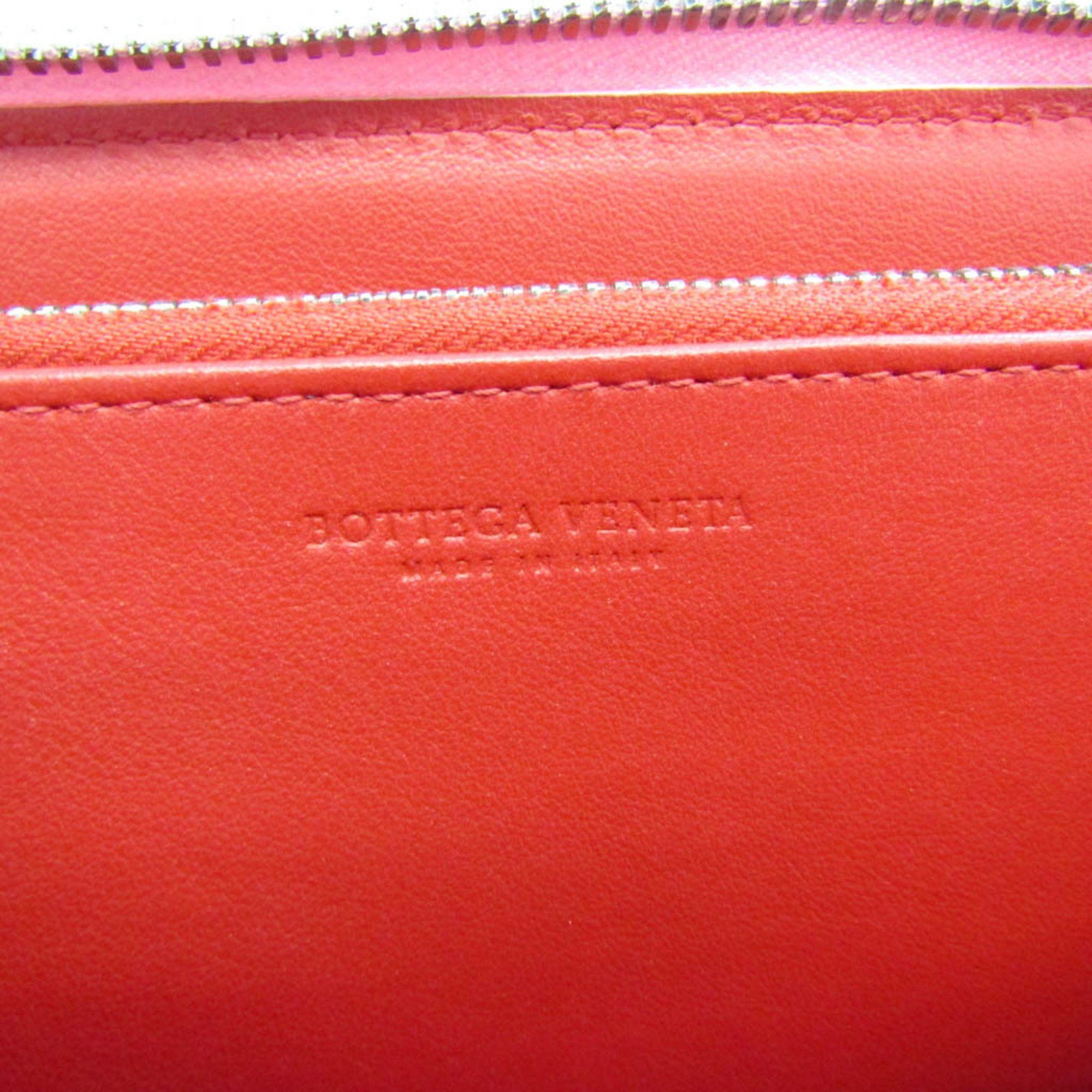 Intrecciato Pink Leather Wallet (Pre-Owned)