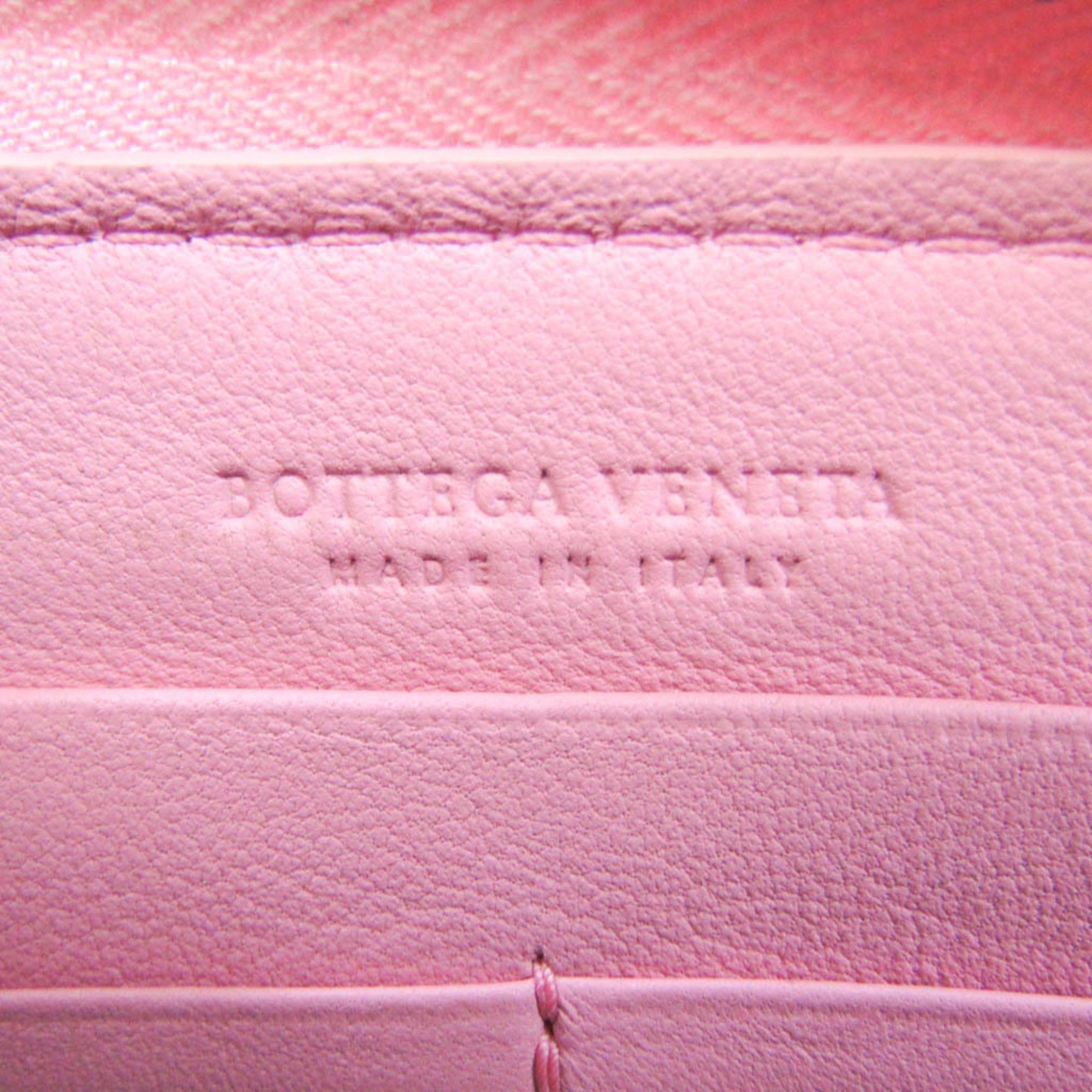 Bottega Veneta Intrecciato Pink Leather Wallet (Pre-Owned) Size ONE SIZE - 5 Thumbnail