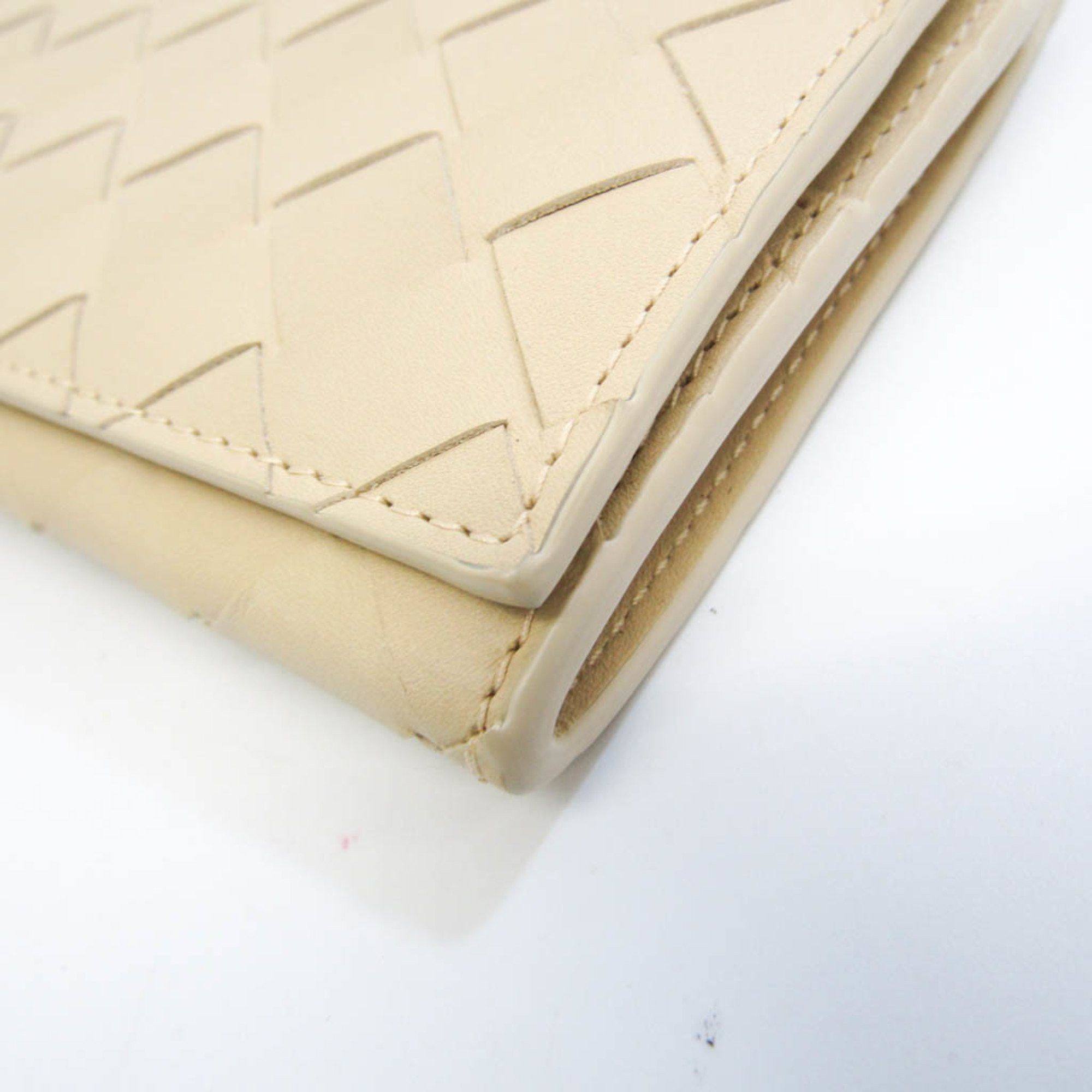 Bottega Veneta Intrecciato Beige Leather Wallet (Pre-Owned) Size ONE SIZE - 10 Thumbnail