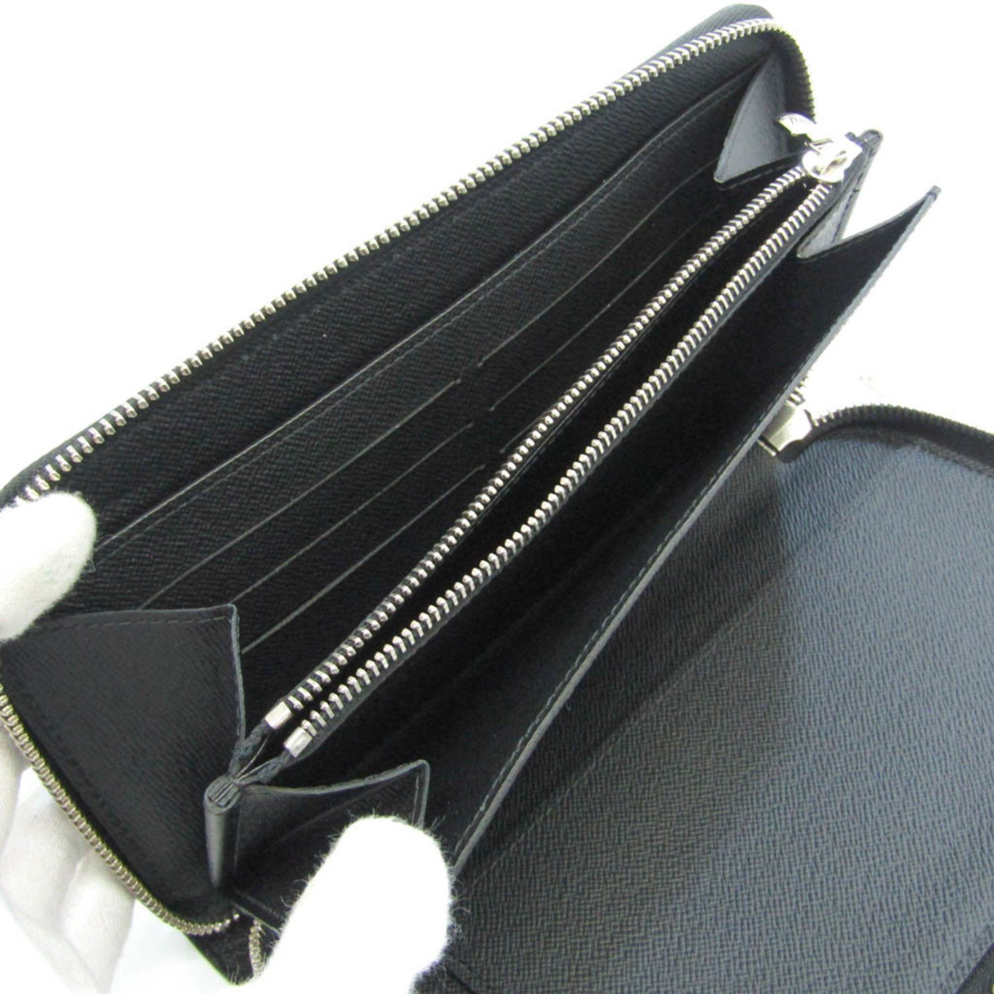 Louis Vuitton Zippy Organizer Black Leather Wallet (Pre-Owned) Size ONE SIZE - 3 Thumbnail