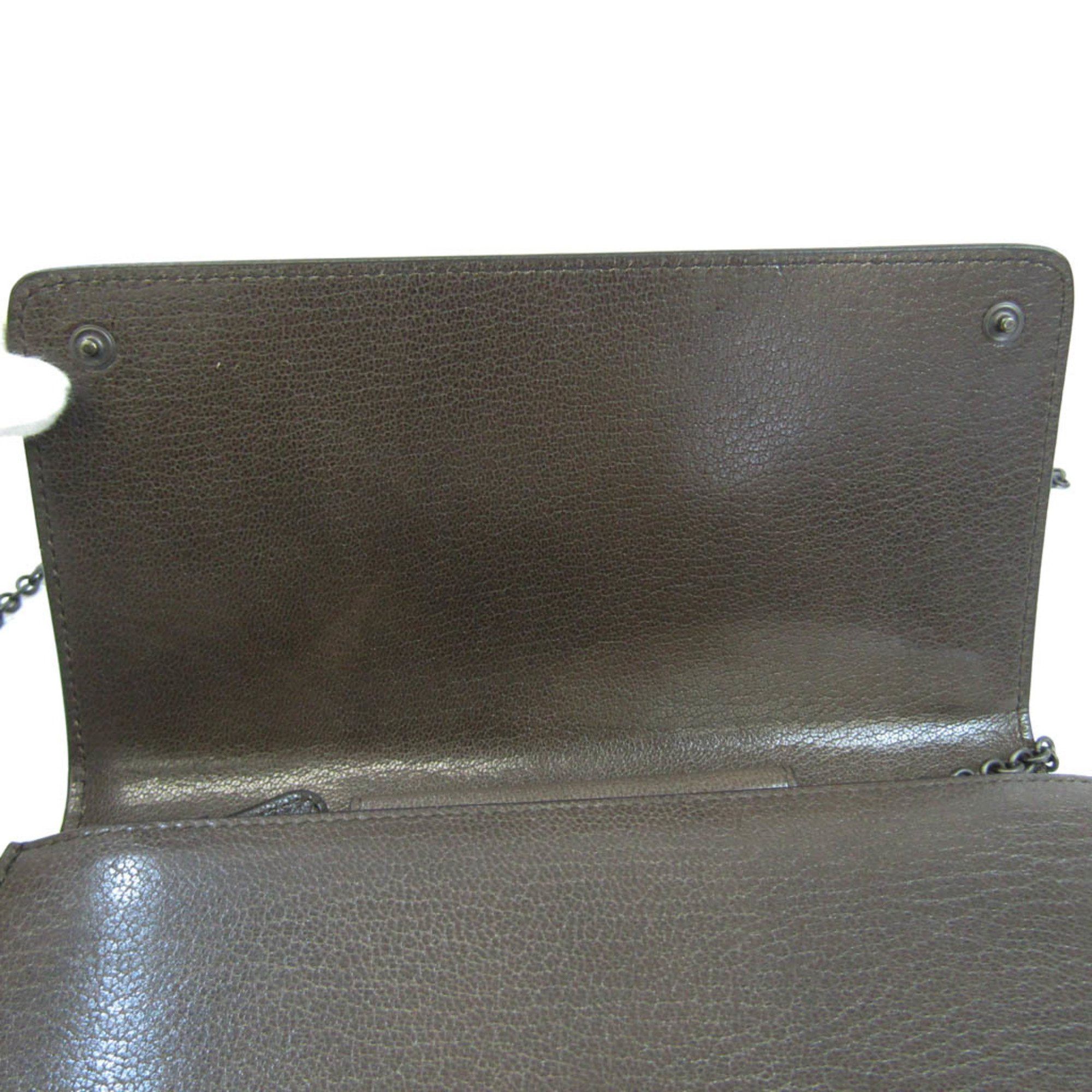 Bottega Veneta Khaki Leather Wallet (Pre-Owned) Size ONE SIZE - 3 Thumbnail