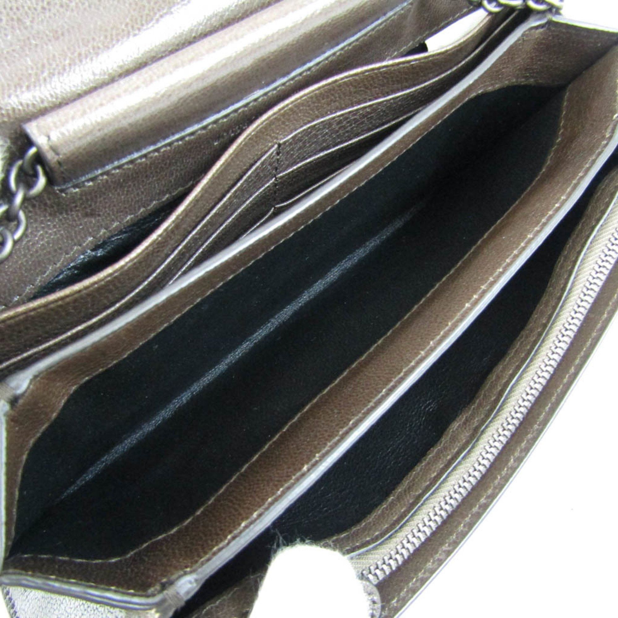 Bottega Veneta Khaki Leather Wallet (Pre-Owned) Size ONE SIZE - 4 Thumbnail