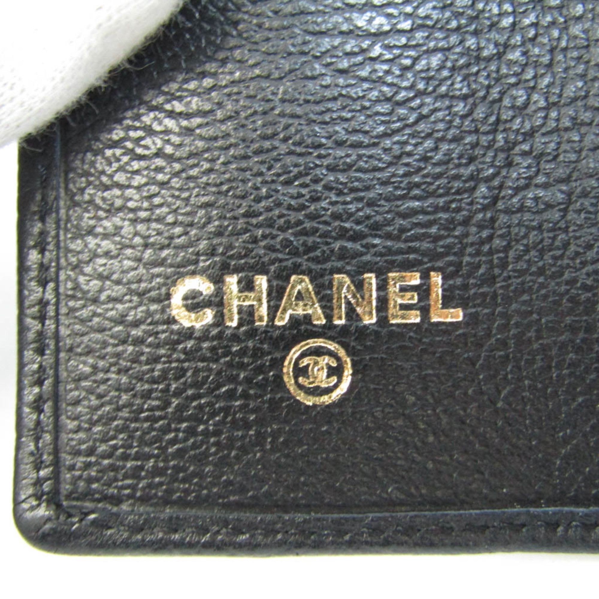 Chanel Camellia Black Leather Wallet (Pre-Owned) Size ONE SIZE - 7 Thumbnail