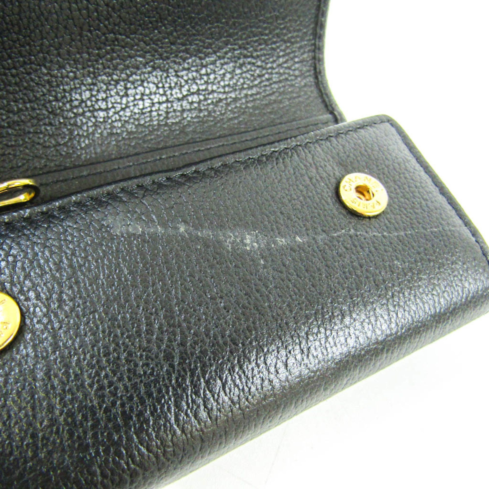 Chanel Camellia Black Leather Wallet (Pre-Owned) Size ONE SIZE - 12 Thumbnail