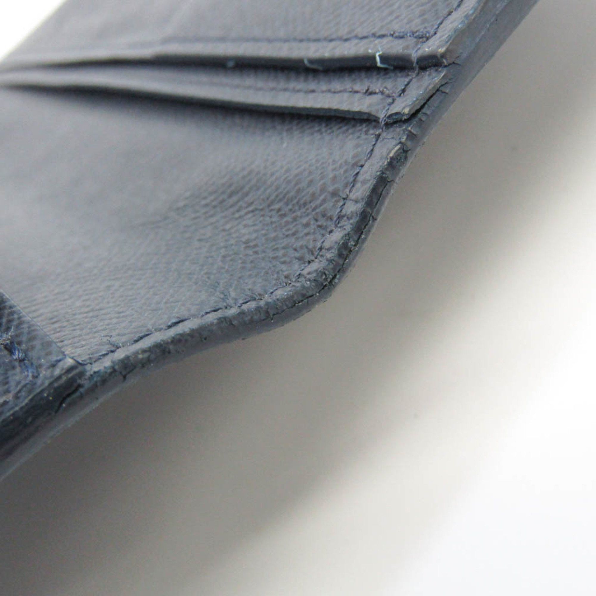 Louis Vuitton Portefeuille Brazza Navy Leather Wallet (Pre-Owned) Size ONE SIZE - 4 Thumbnail