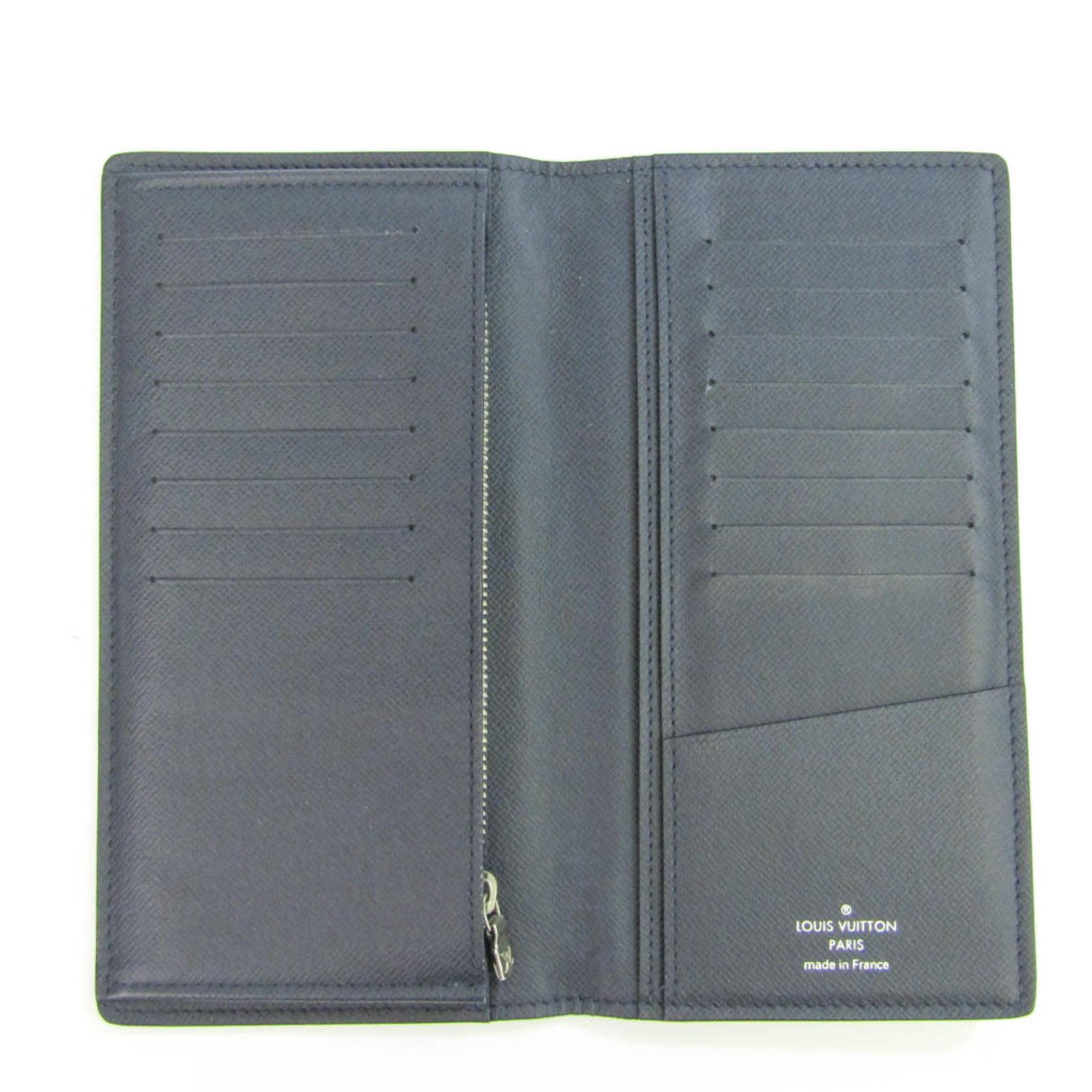 Louis Vuitton Portefeuille Brazza Navy Leather Wallet (Pre-Owned) Size ONE SIZE - 6 Thumbnail