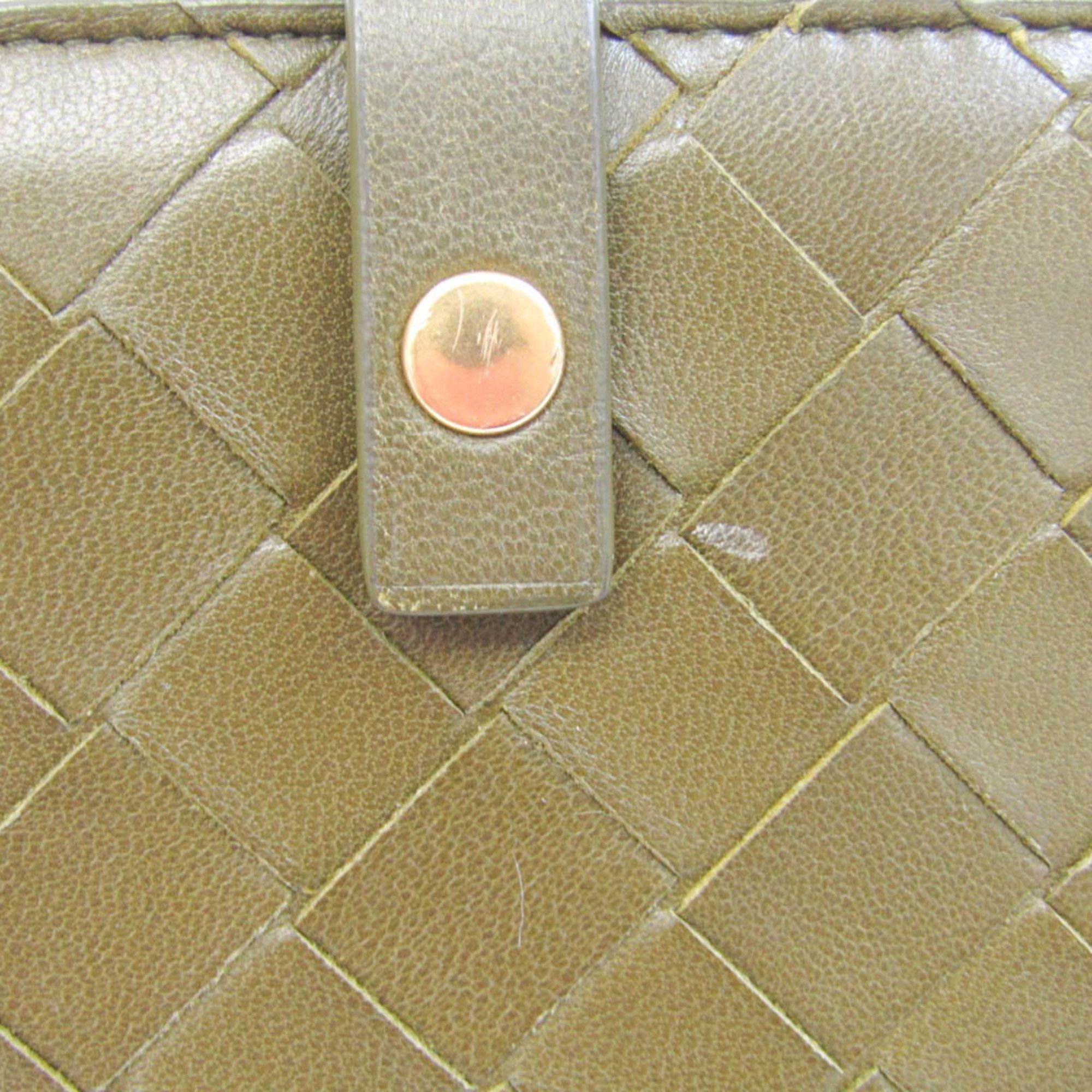 Bottega Veneta Intrecciato Khaki Leather Wallet (Pre-Owned) Size ONE SIZE - 13 Thumbnail