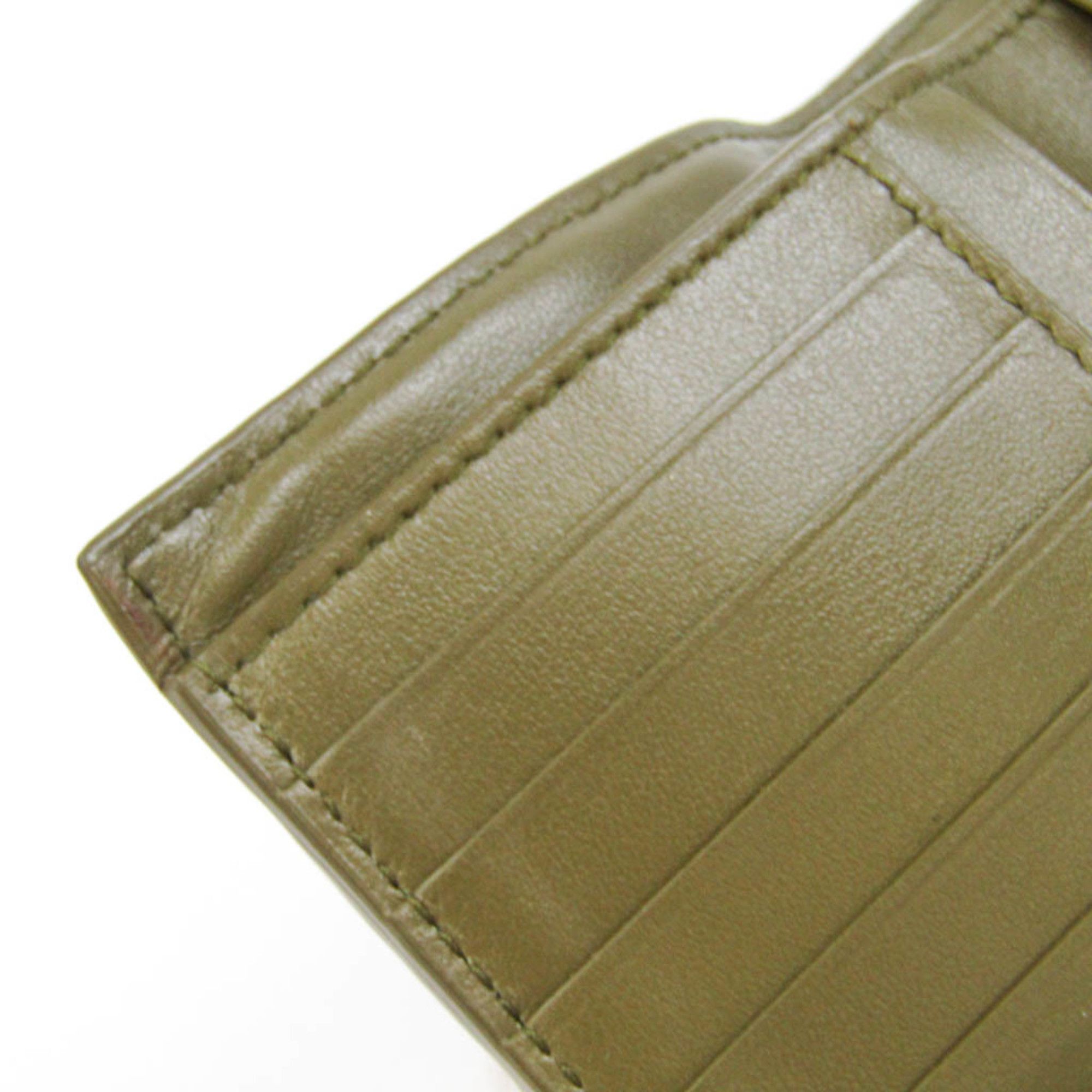 Bottega Veneta Intrecciato Khaki Leather Wallet (Pre-Owned) Size ONE SIZE - 11 Thumbnail