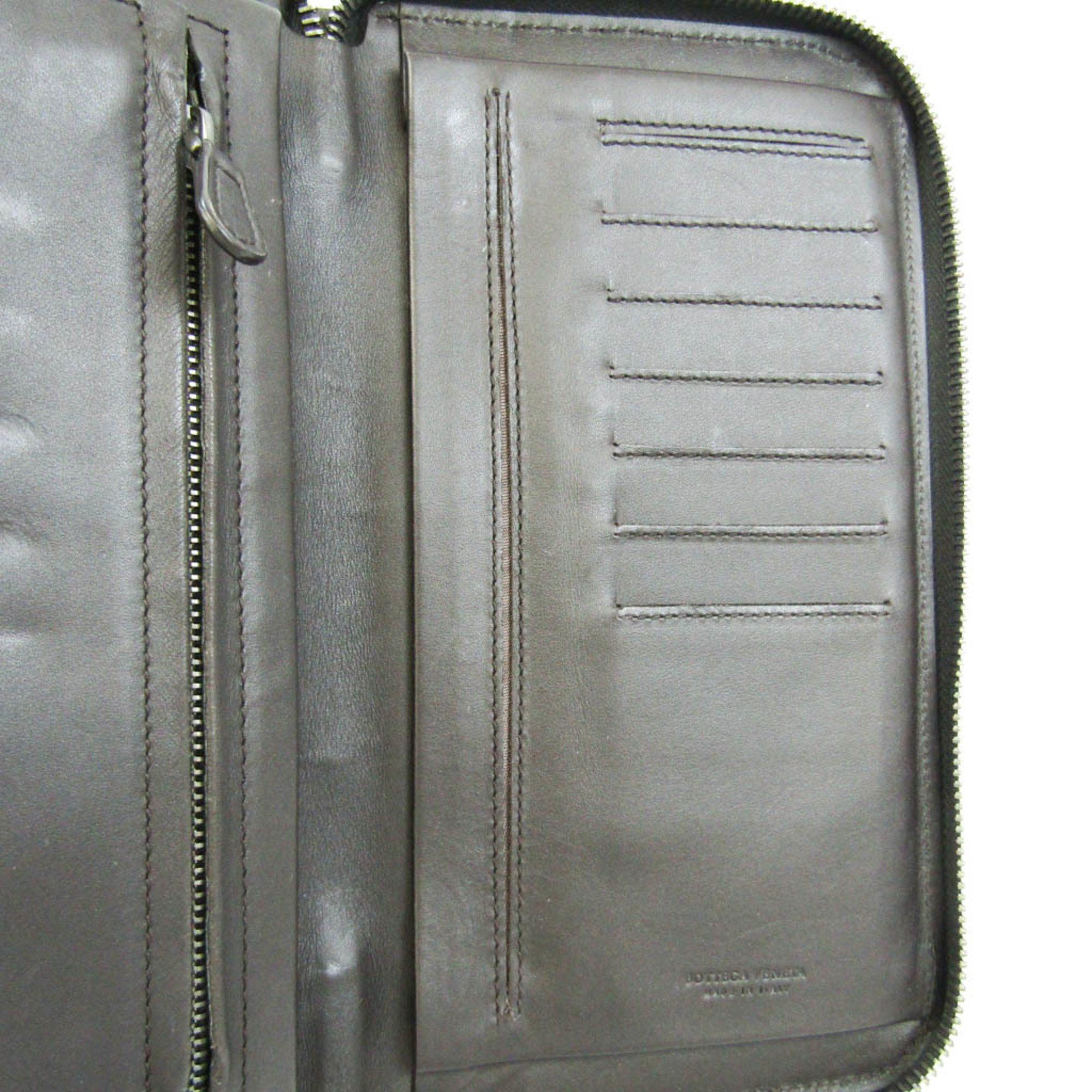 Bottega Veneta Intrecciato Brown Leather Wallet (Pre-Owned) Size ONE SIZE - 9 Thumbnail