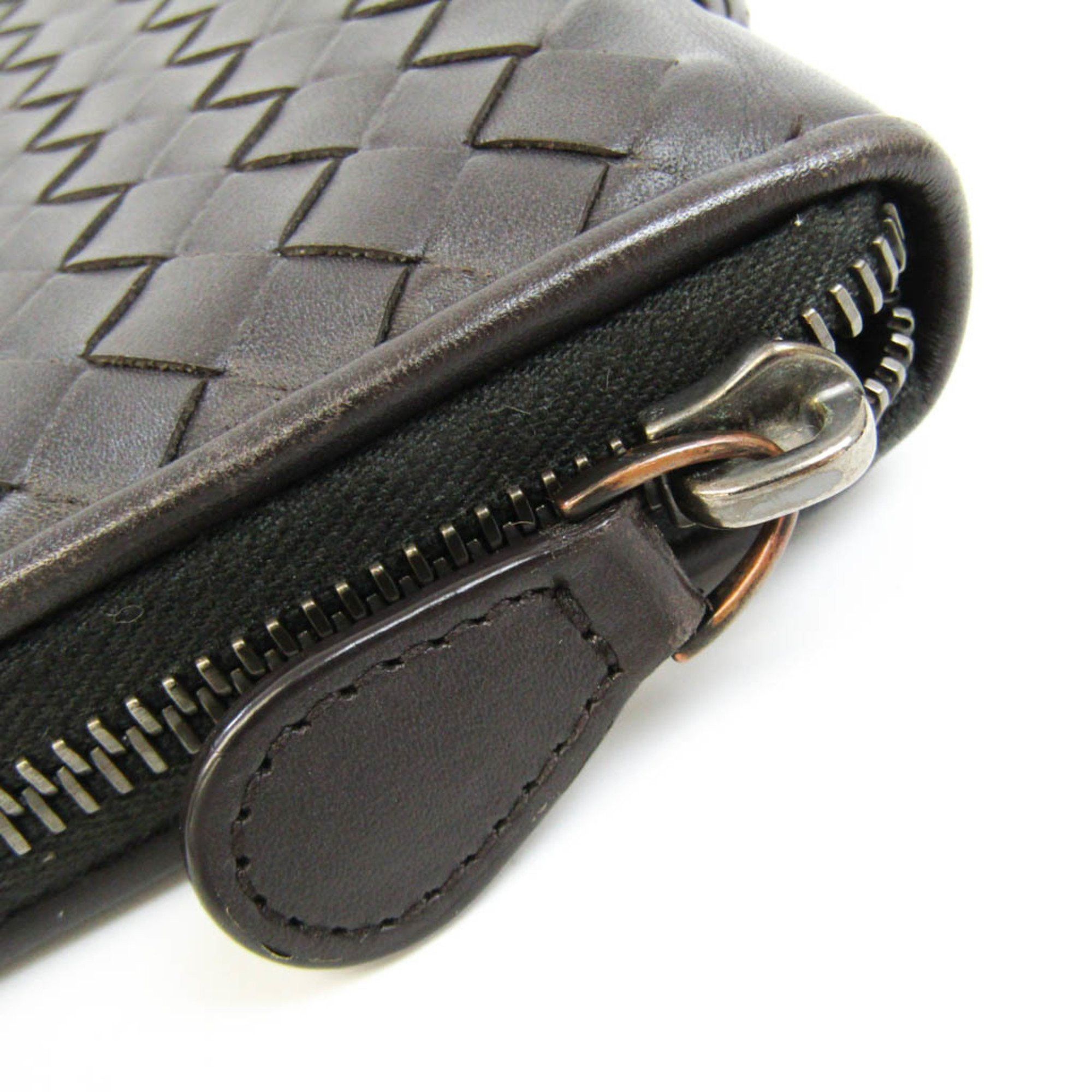 Bottega Veneta Intrecciato Brown Leather Wallet (Pre-Owned) Size ONE SIZE - 8 Thumbnail