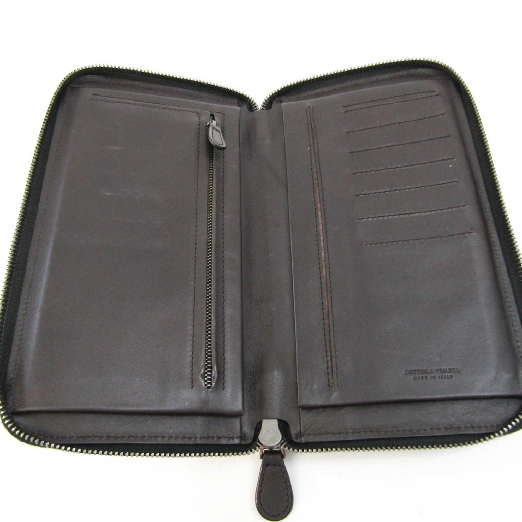Bottega Veneta Intrecciato Brown Leather Wallet (Pre-Owned) Size ONE SIZE - 3 Thumbnail