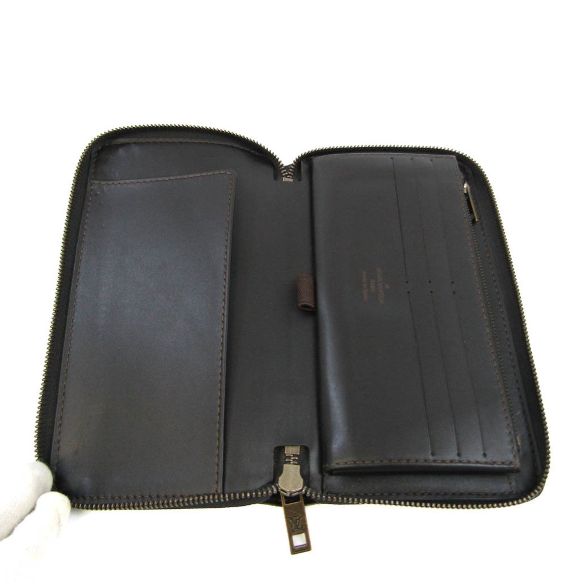 Louis Vuitton Zippy Organizer Brown Leather Wallet (Pre-Owned) Size ONE SIZE - 7 Thumbnail