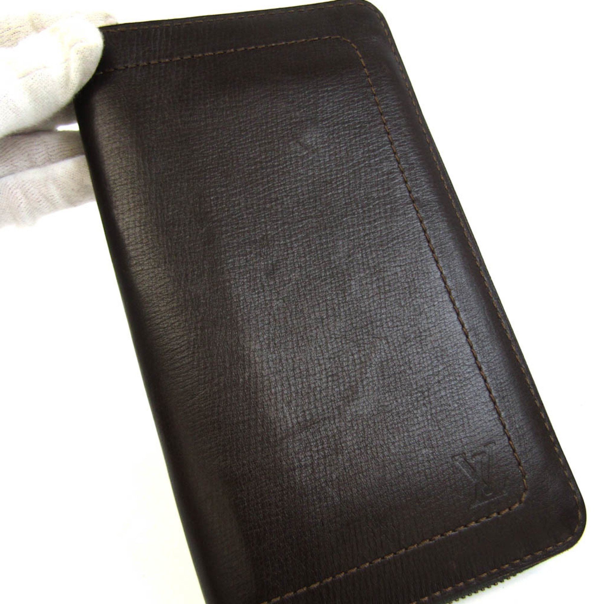 Louis Vuitton Zippy Organizer Brown Leather Wallet (Pre-Owned) Size ONE SIZE - 3 Thumbnail
