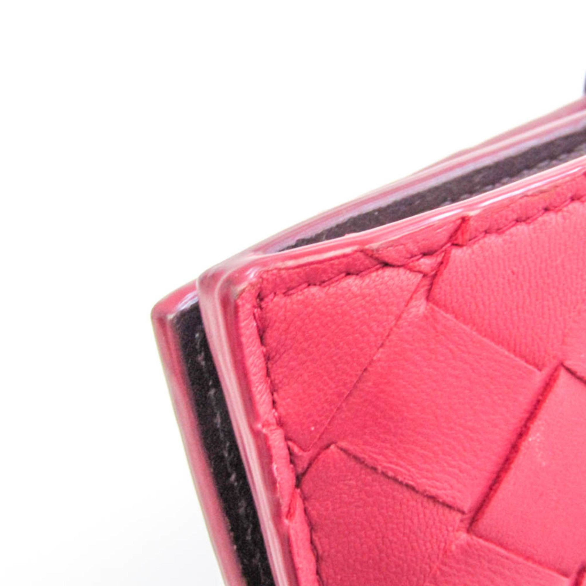Bottega Veneta Intrecciato Pink Leather Wallet (Pre-Owned) Size ONE SIZE - 8 Thumbnail