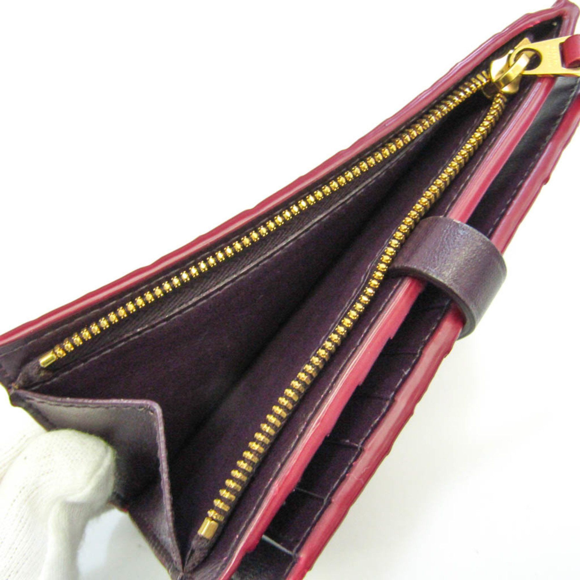 Bottega Veneta Intrecciato Pink Leather Wallet (Pre-Owned) Size ONE SIZE - 9 Thumbnail