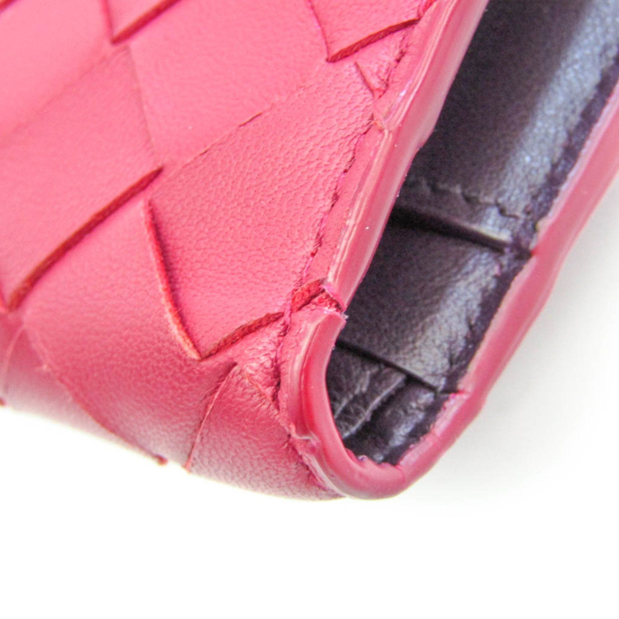 Bottega Veneta Intrecciato Pink Leather Wallet (Pre-Owned) Size ONE SIZE - 7 Thumbnail