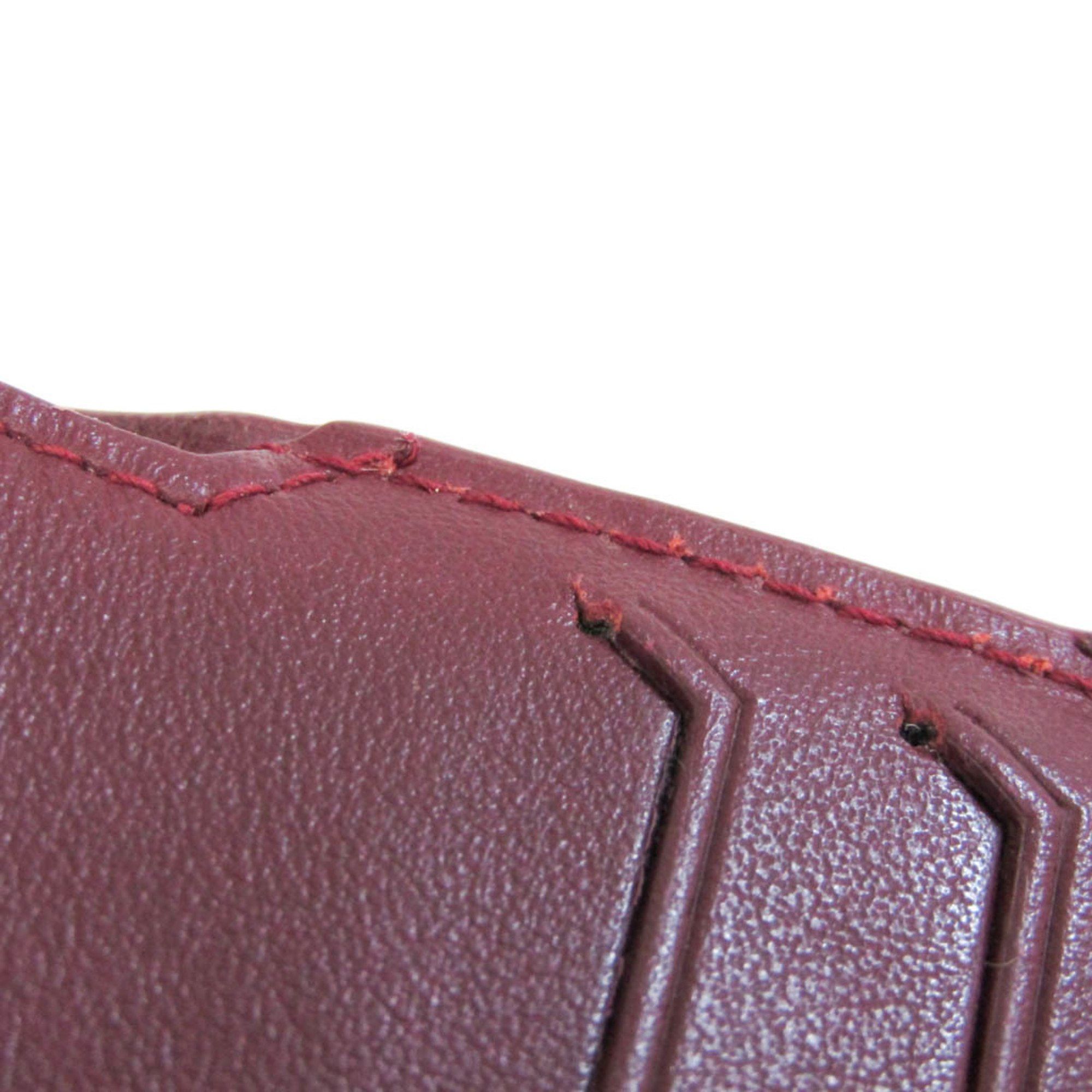 Bottega Veneta Burgundy Leather Wallet (Pre-Owned) Size ONE SIZE - 9 Thumbnail