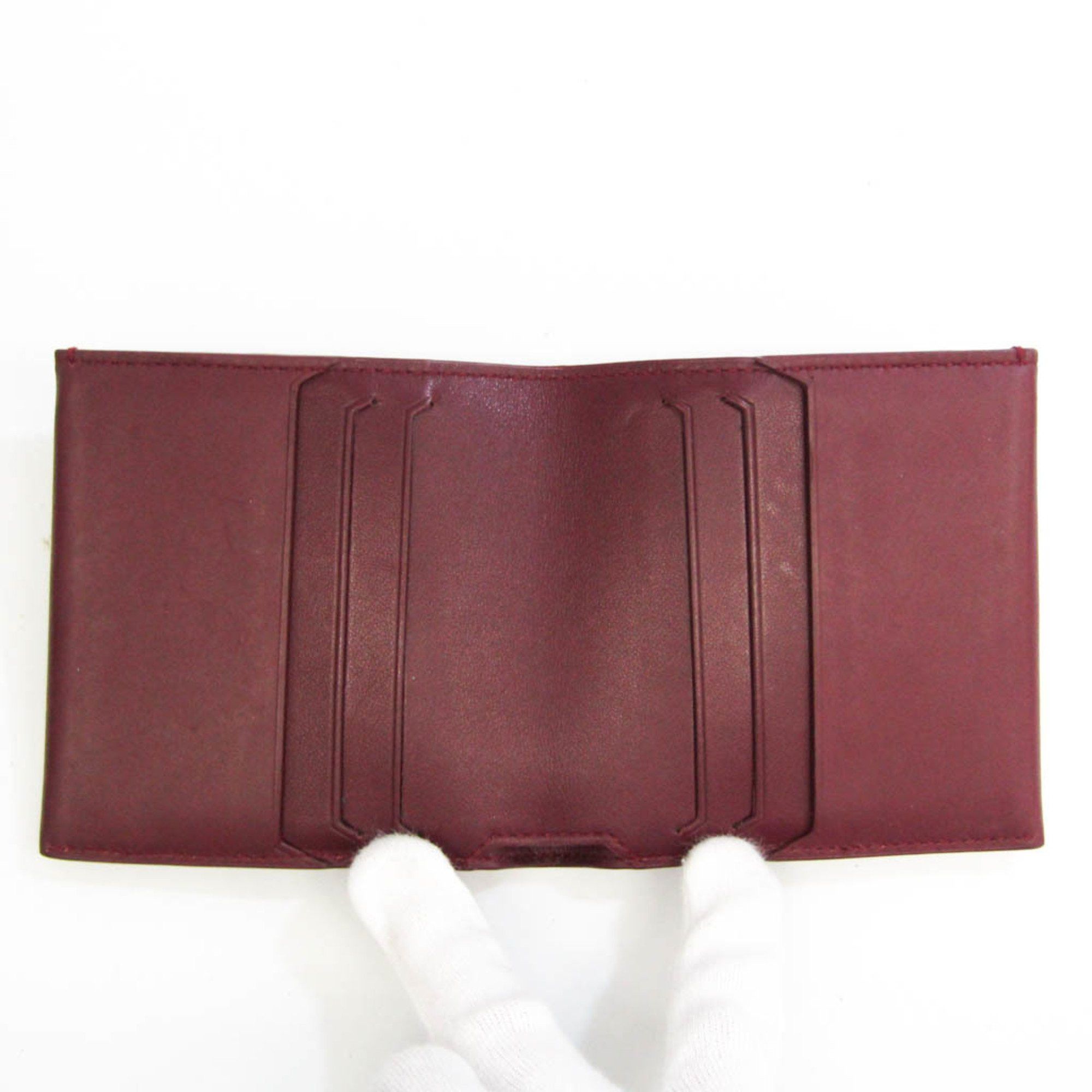 Bottega Veneta Burgundy Leather Wallet (Pre-Owned) Size ONE SIZE - 3 Thumbnail
