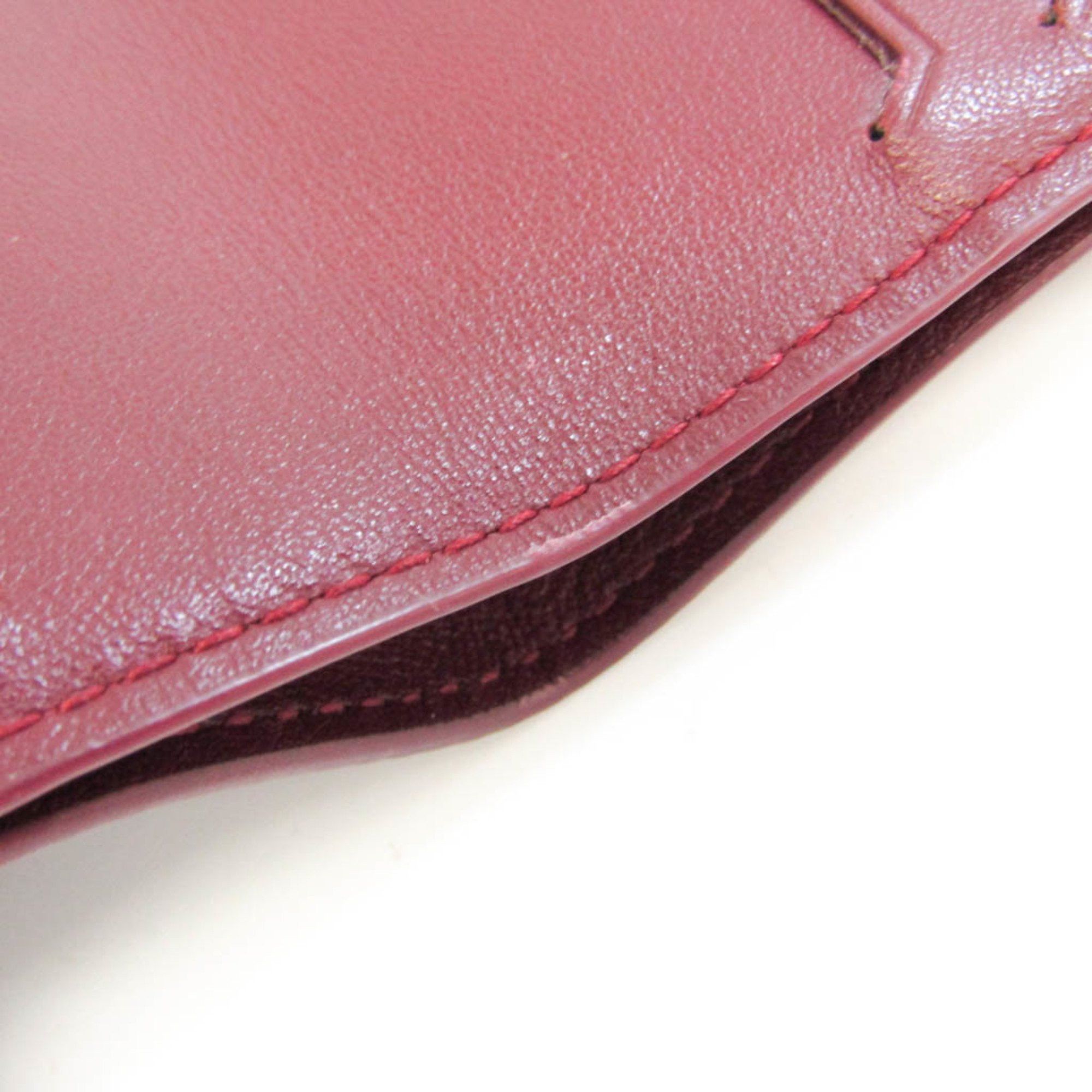 Bottega Veneta Burgundy Leather Wallet (Pre-Owned) Size ONE SIZE - 7 Thumbnail