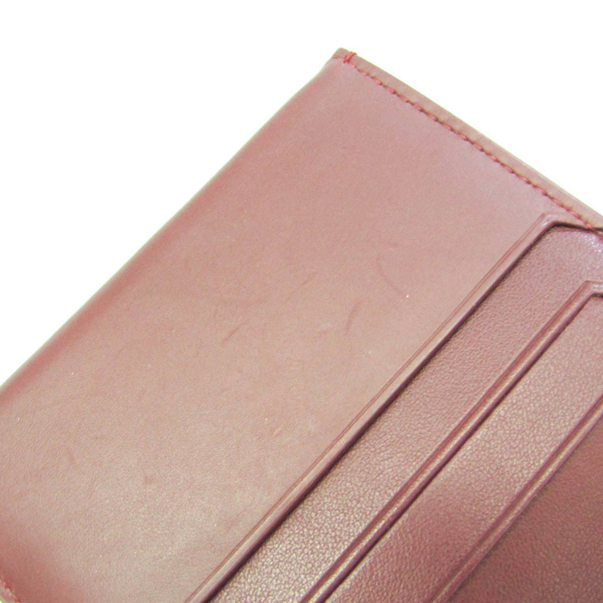 Bottega Veneta Burgundy Leather Wallet (Pre-Owned) Size ONE SIZE - 10 Thumbnail
