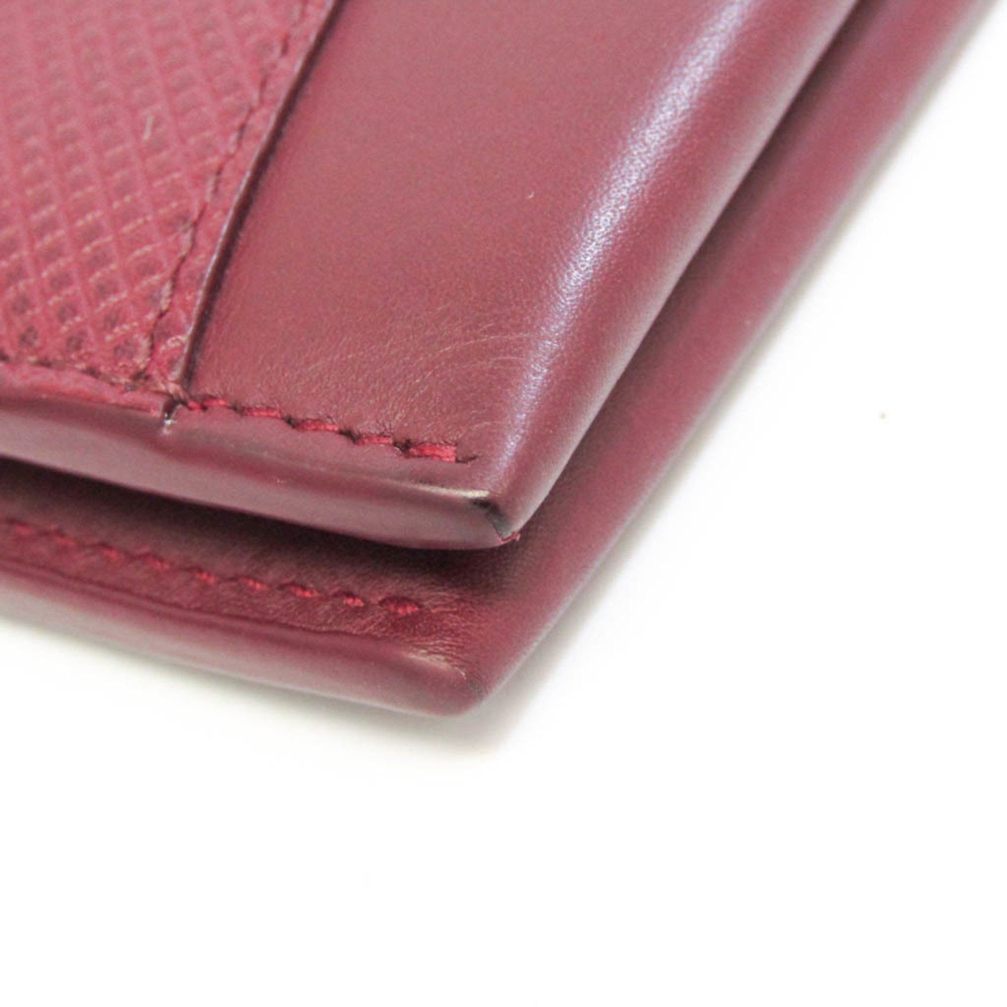 Bottega Veneta Burgundy Leather Wallet (Pre-Owned) Size ONE SIZE - 5 Thumbnail