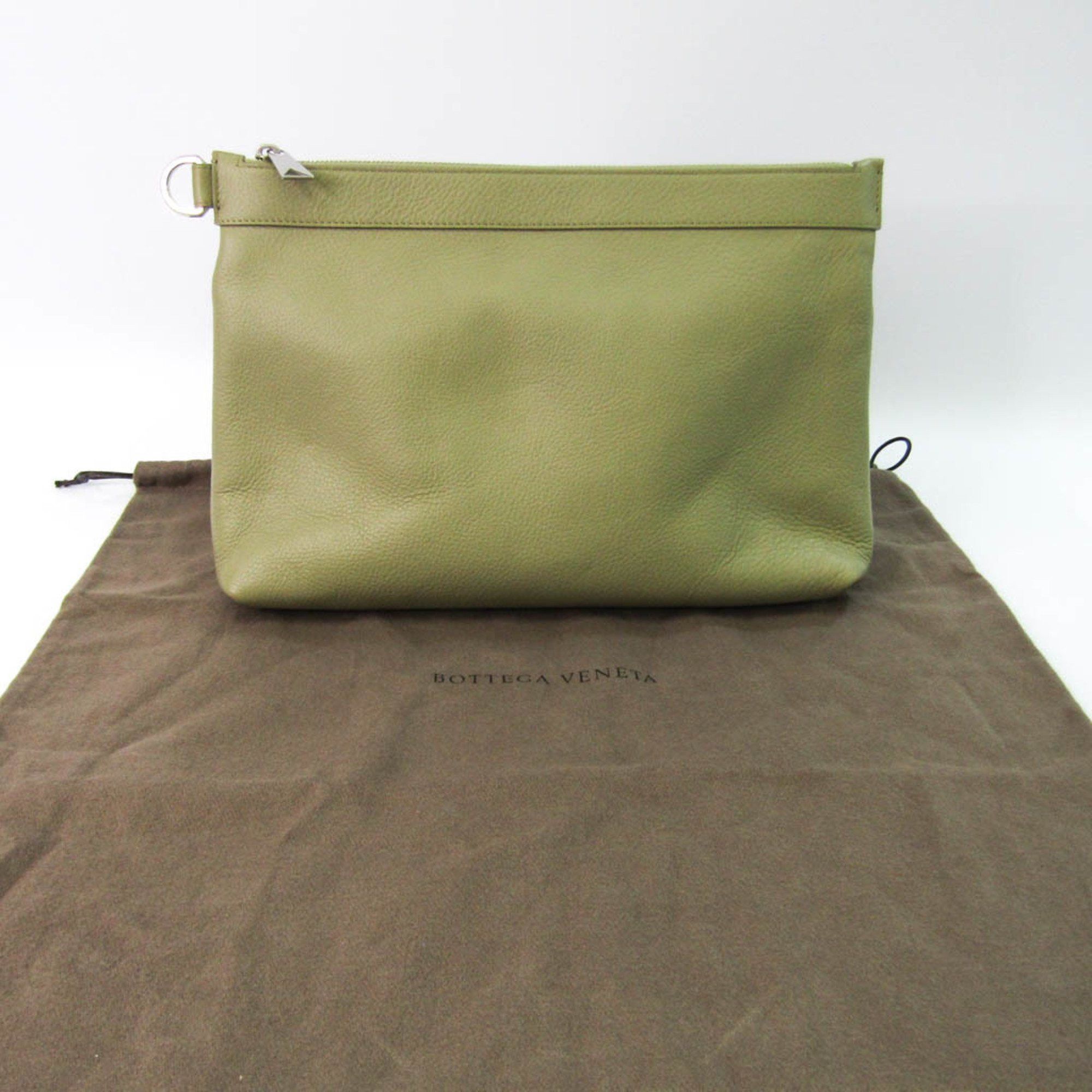 Bottega Veneta Beige Leather Clutch Bag (Pre-Owned) Size ONE SIZE - 8 Thumbnail