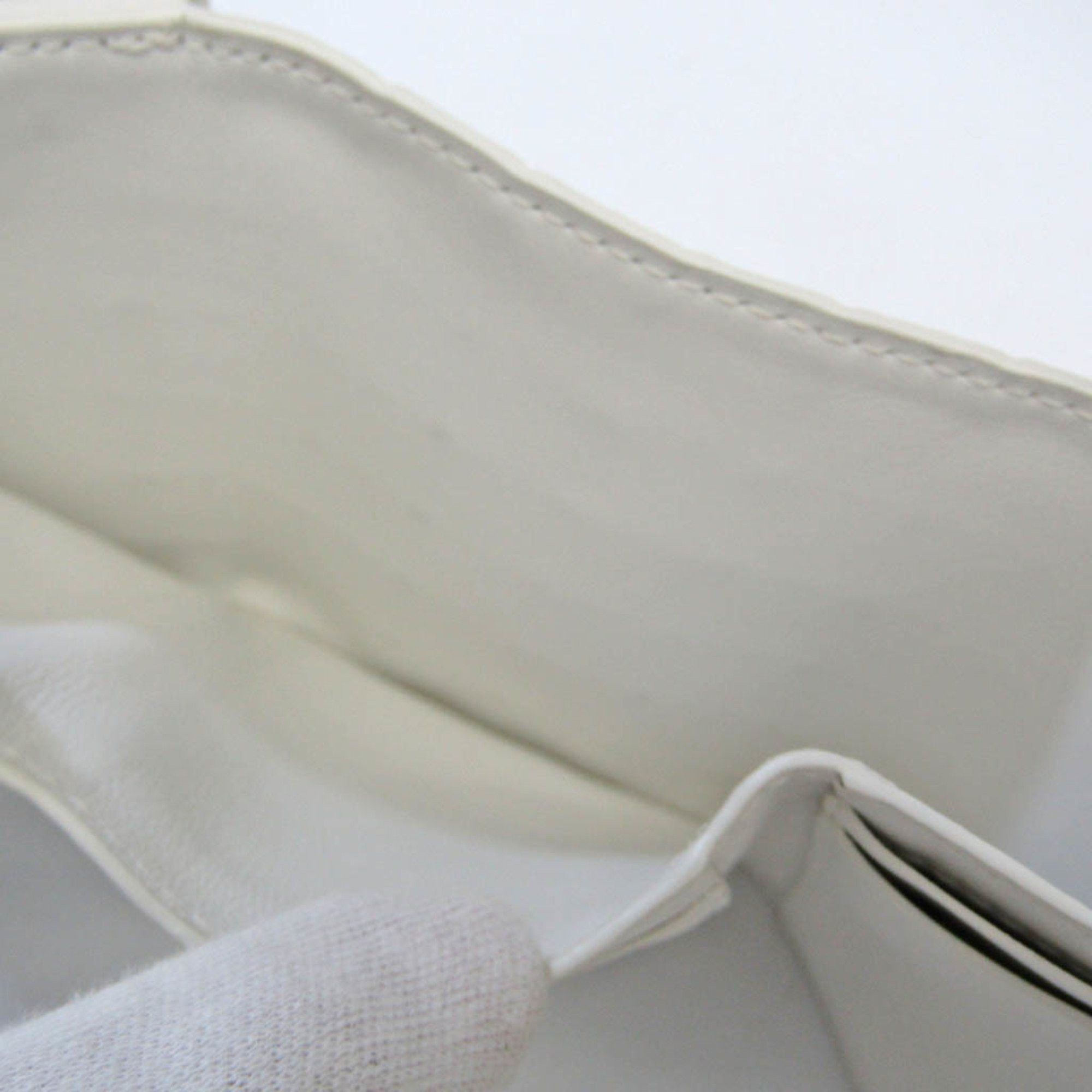 Bottega Veneta Intrecciato White Leather Wallet (Pre-Owned) Size ONE SIZE - 9 Thumbnail