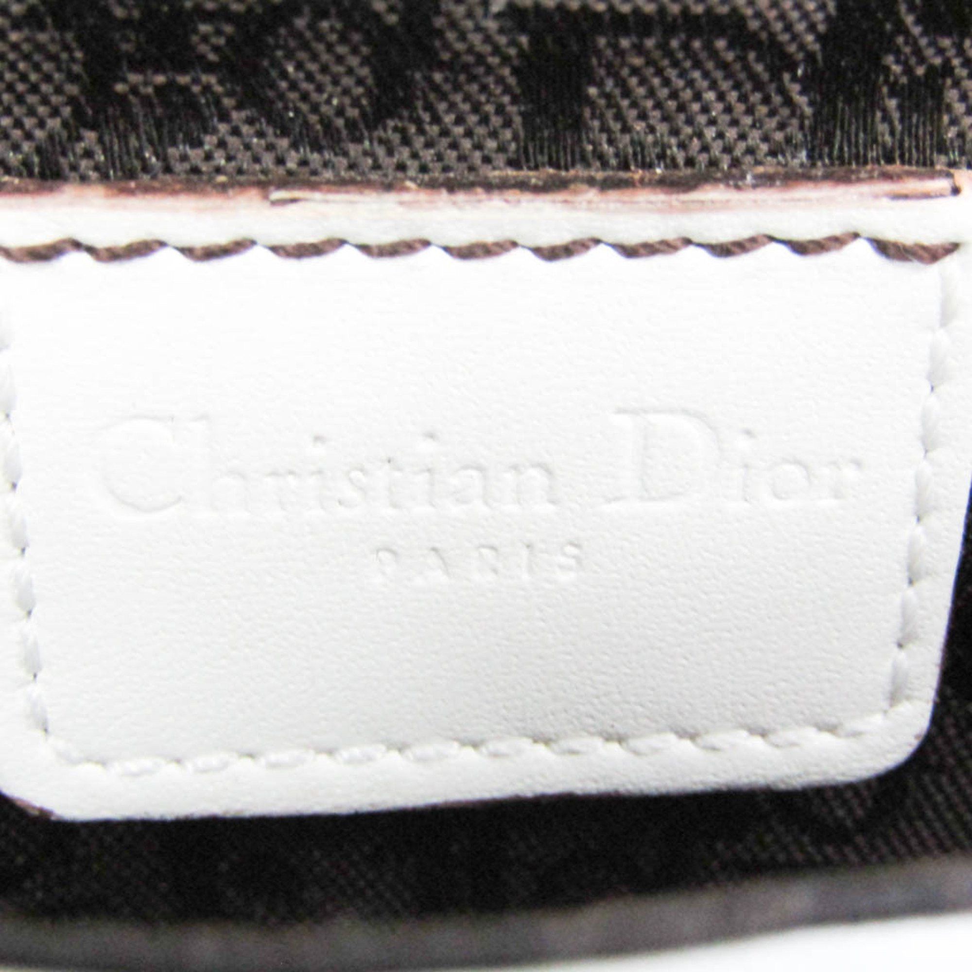 Dior Saddle White Leather Clutch Bag (Pre-Owned) Size ONE SIZE - 7 Thumbnail