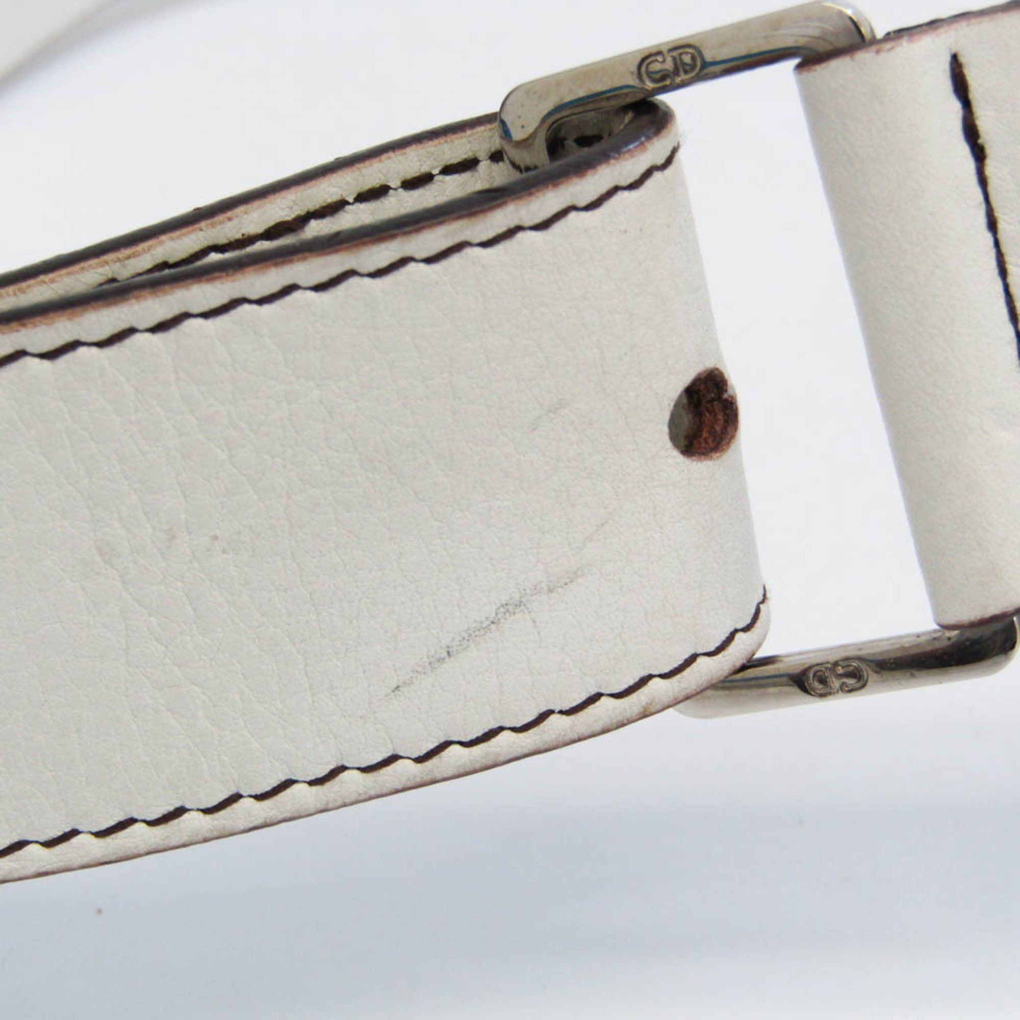 Dior Saddle White Leather Clutch Bag (Pre-Owned) Size ONE SIZE - 9 Thumbnail