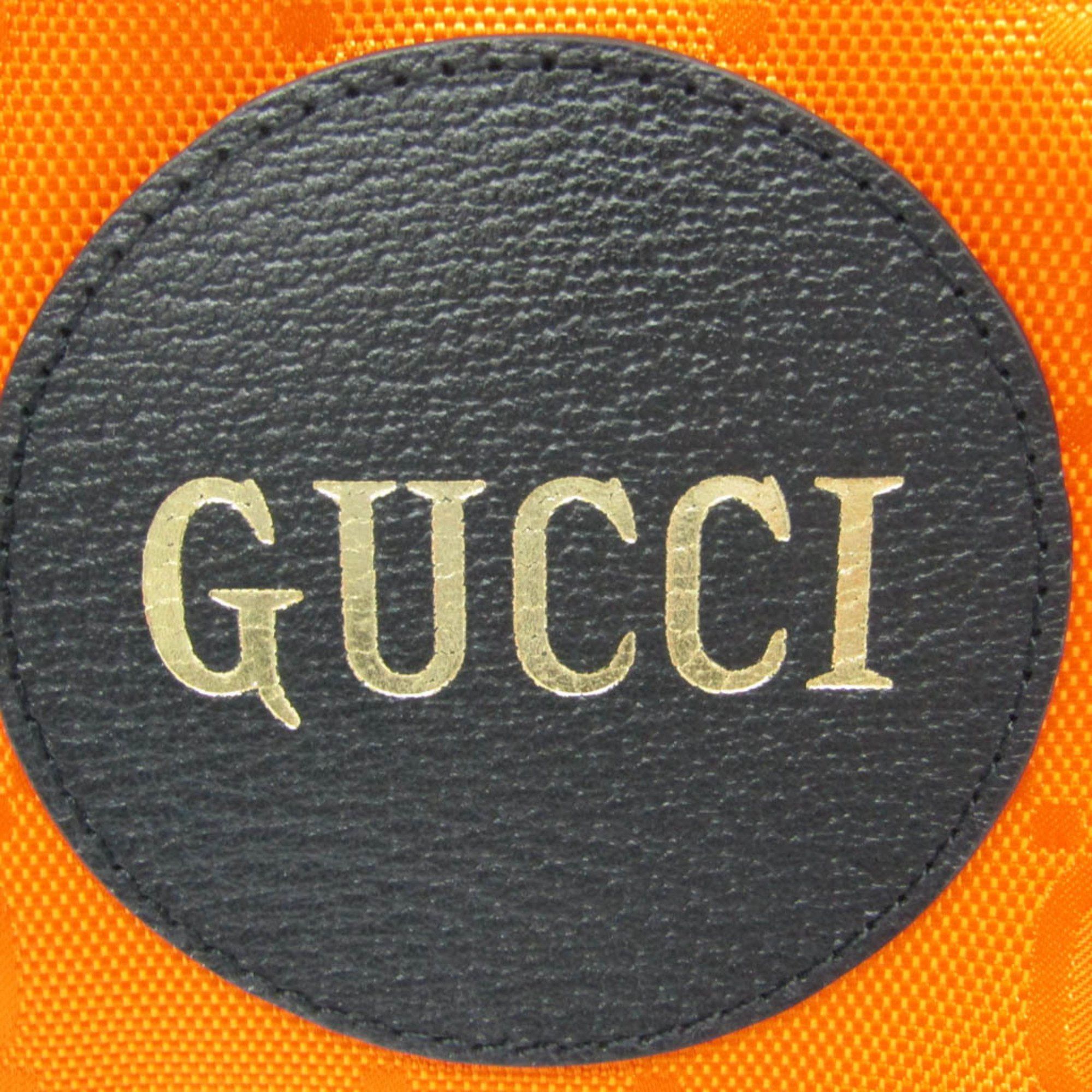 Gucci Off The Grid Orange Synthetic Backpack Bag (Pre-Owned) Size ONE SIZE - 7 Thumbnail