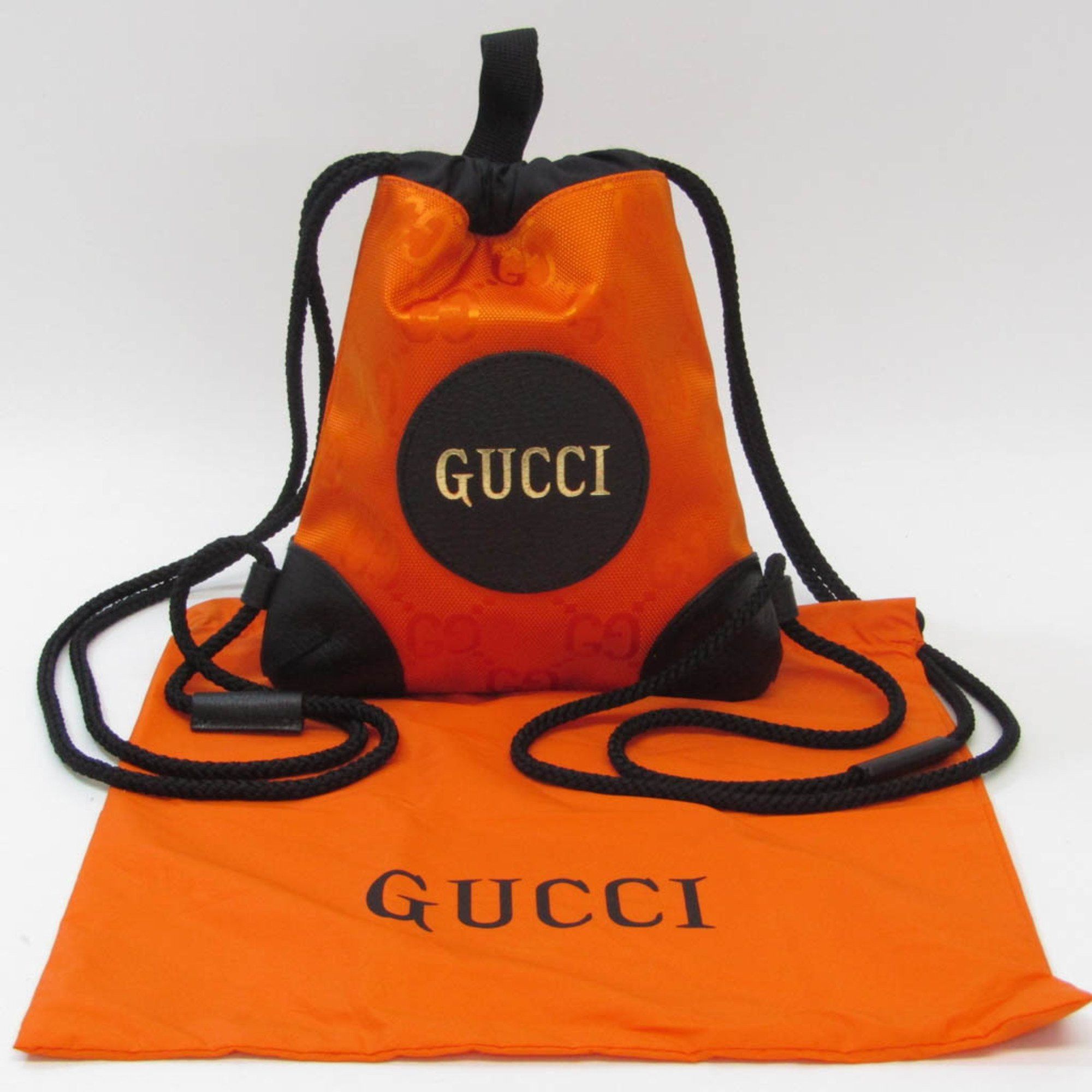 Gucci Off The Grid Orange Synthetic Backpack Bag (Pre-Owned) Size ONE SIZE - 5 Thumbnail
