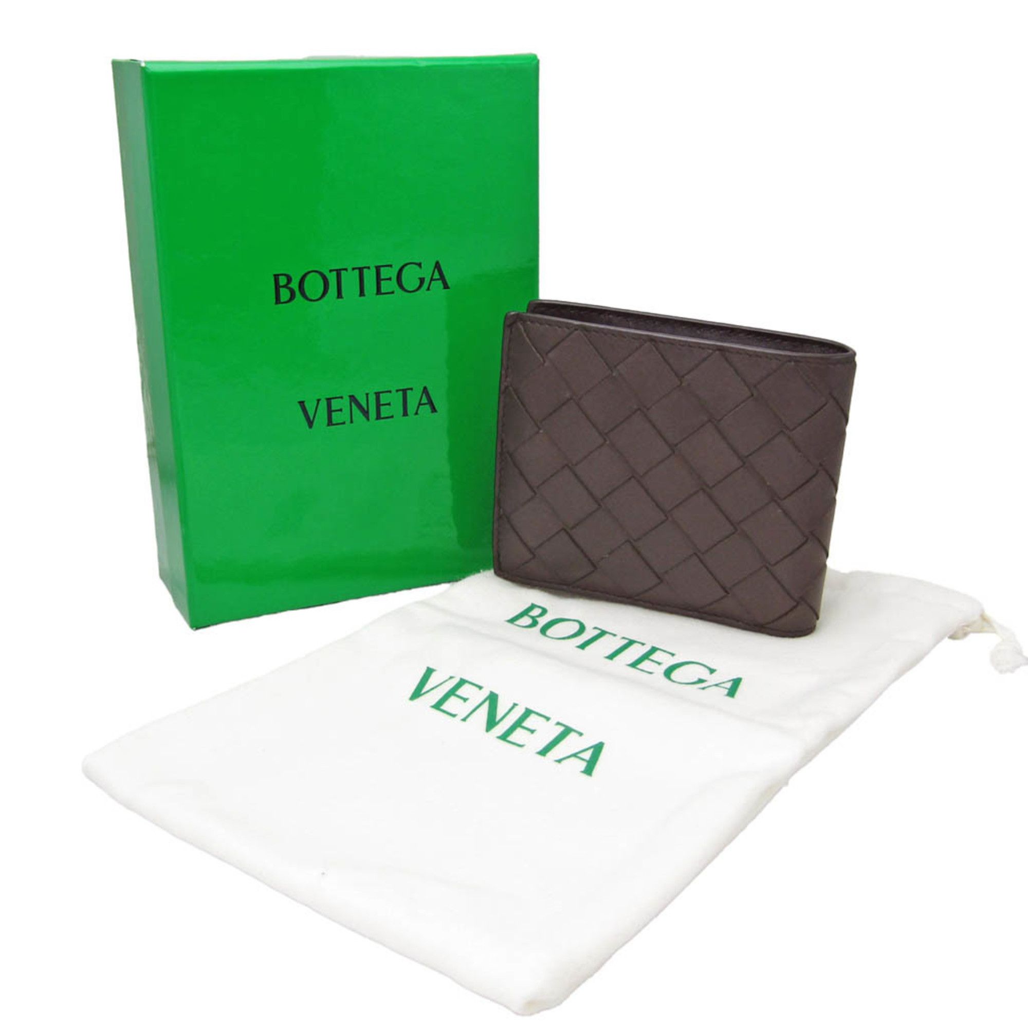 Bottega Veneta Intrecciato Brown Leather Wallet (Pre-Owned) Size ONE SIZE - 7 Thumbnail