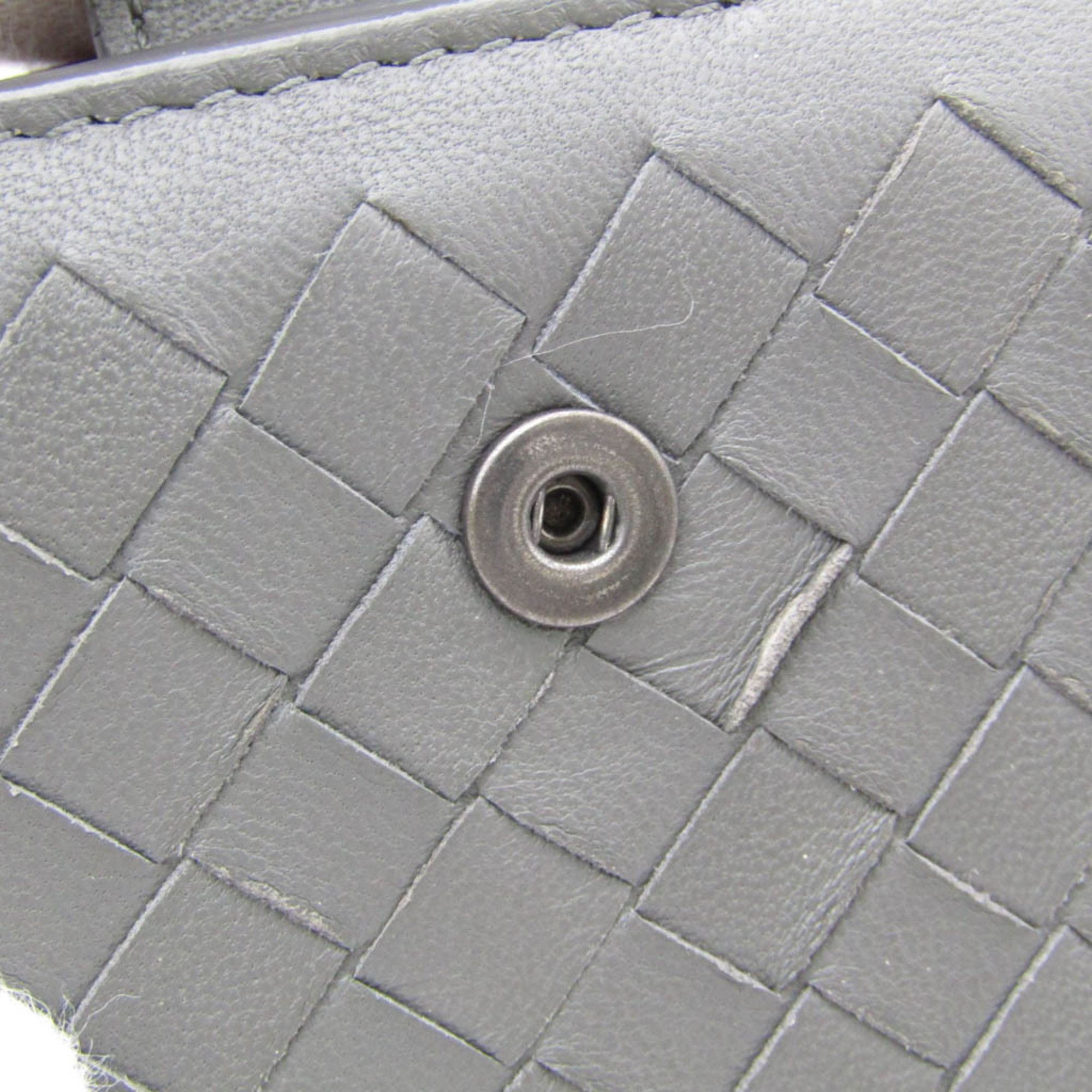 Bottega Veneta Intrecciato Grey Leather Wallet (Pre-Owned) Size ONE SIZE - 12 Thumbnail