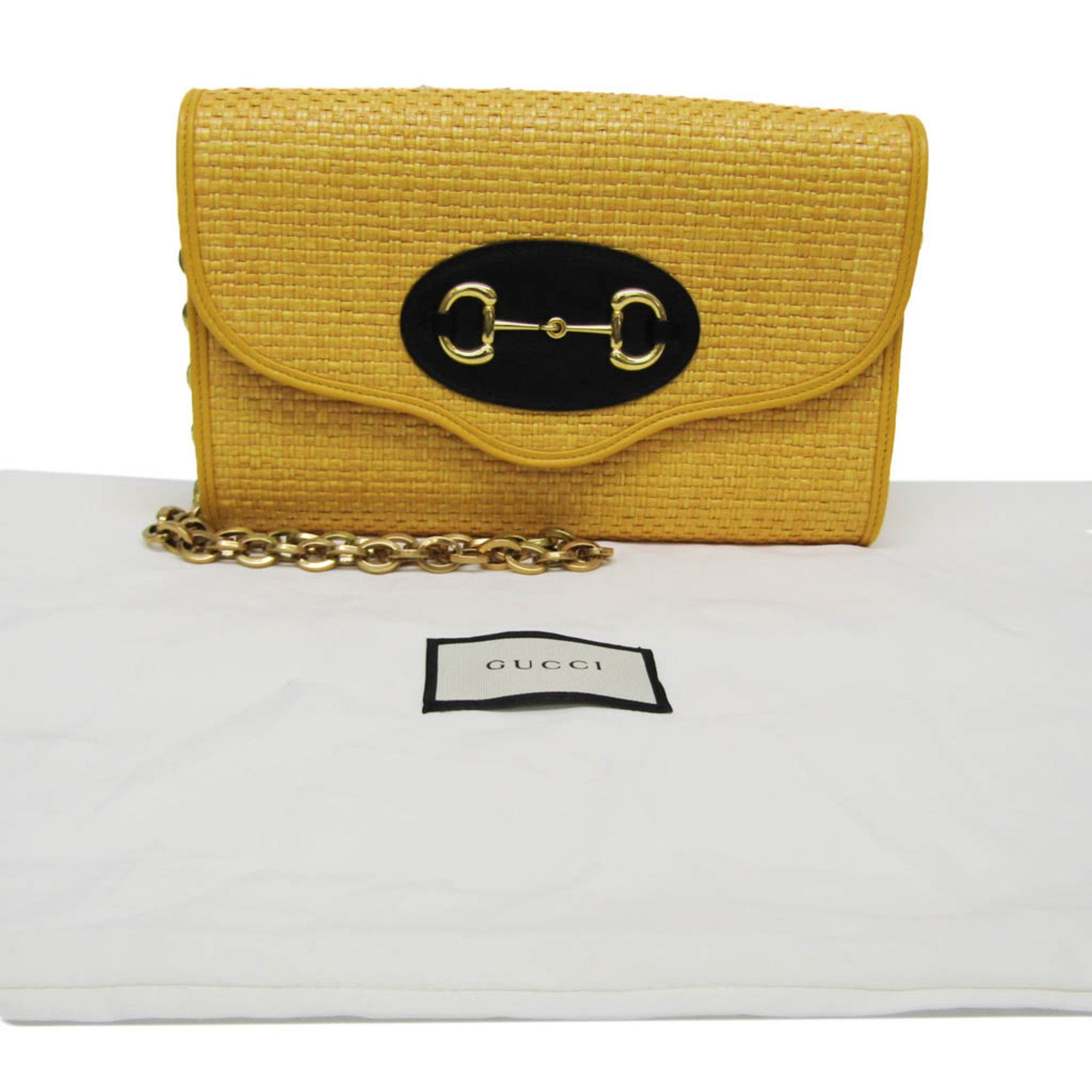 Gucci Mors Yellow Leather Shoulder Bag (Pre-Owned) Size ONE SIZE - 8 Thumbnail