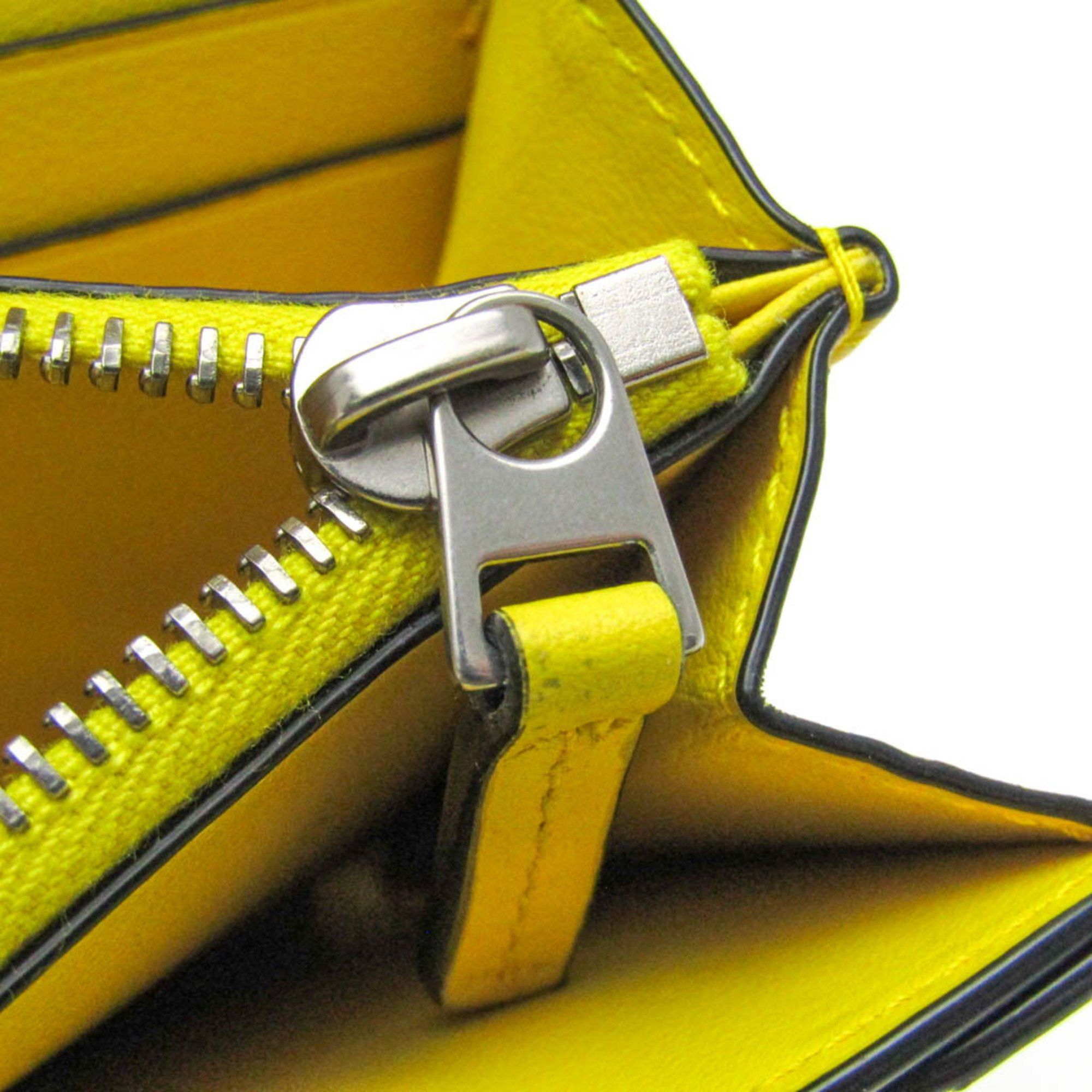 Bottega Veneta Intrecciato Yellow Leather Wallet (Pre-Owned) Size ONE SIZE - 7 Thumbnail