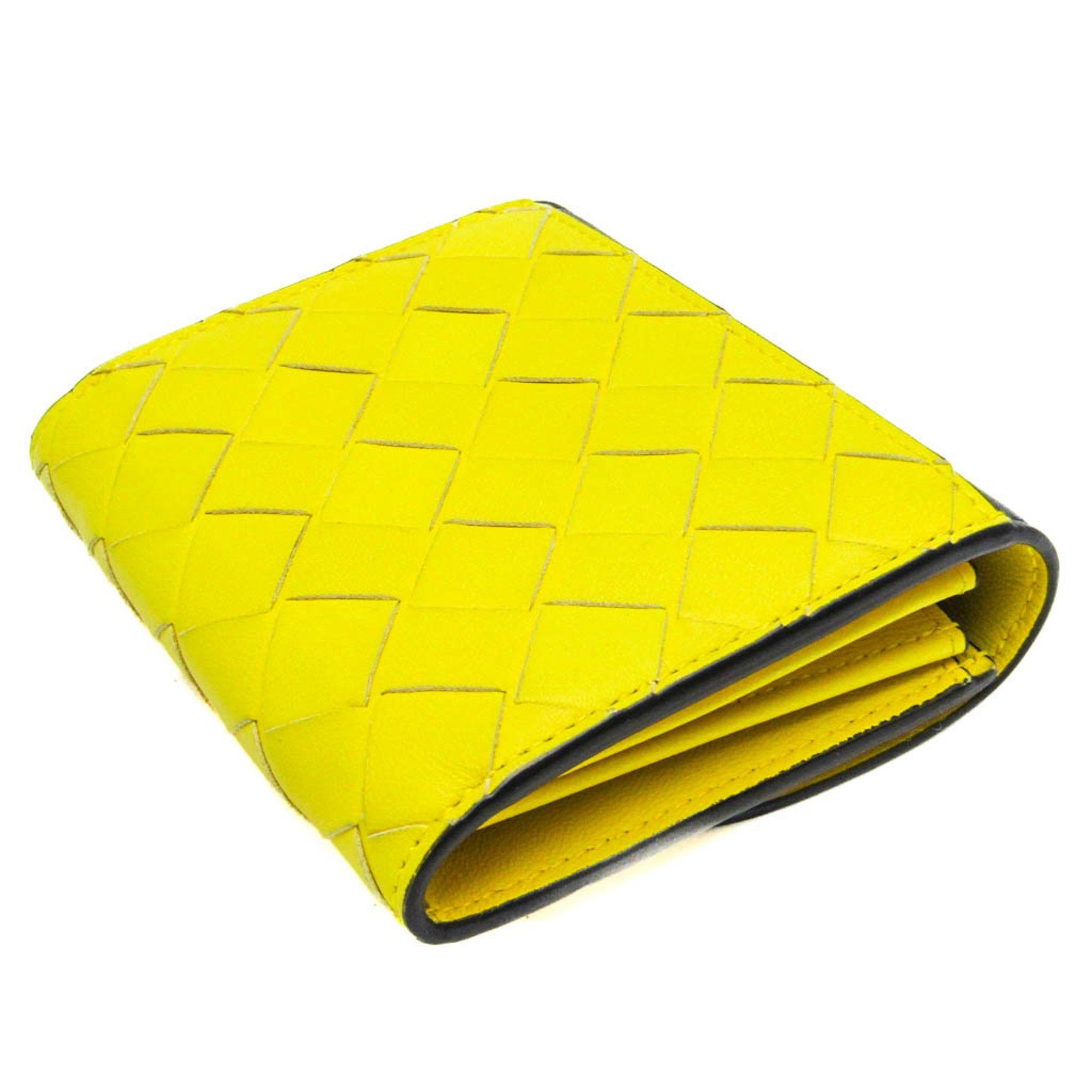 Bottega Veneta Intrecciato Yellow Leather Wallet (Pre-Owned) Size ONE SIZE - 2 Thumbnail