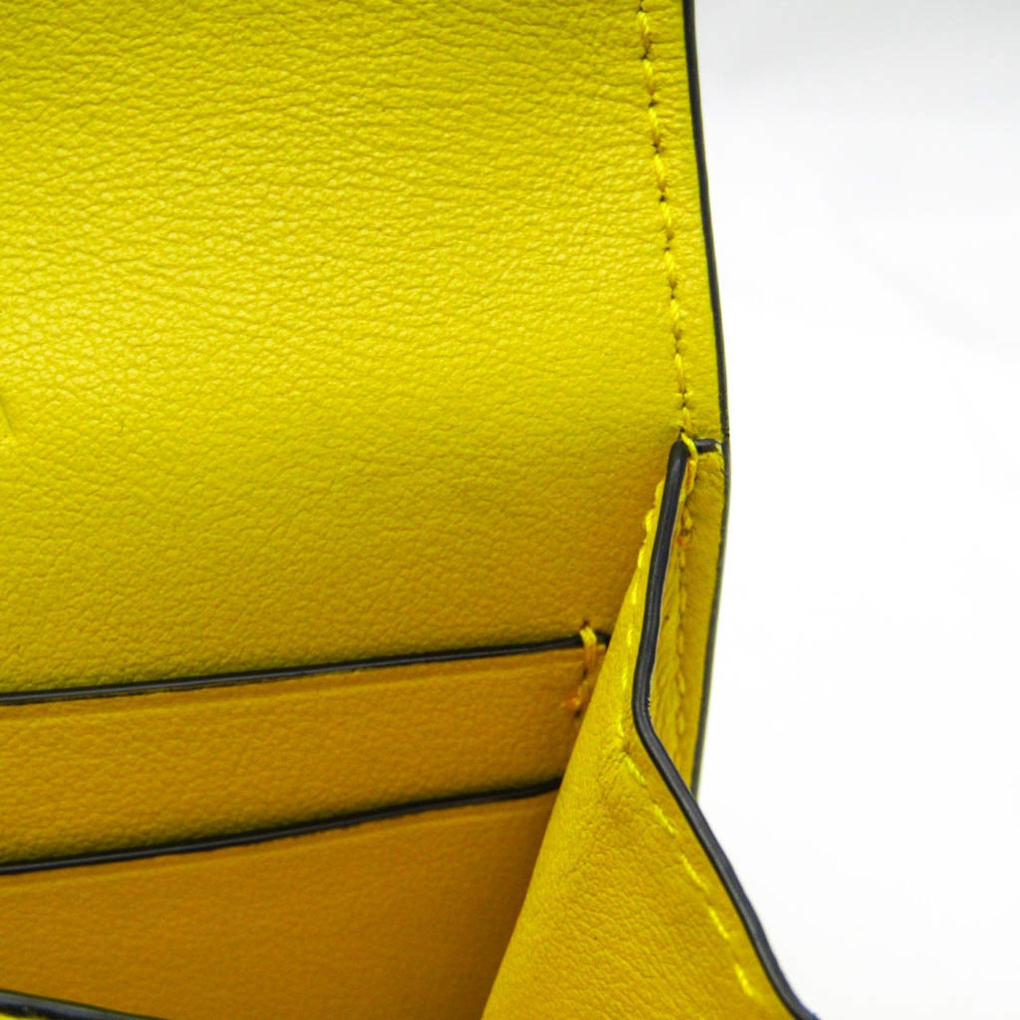 Bottega Veneta Intrecciato Yellow Leather Wallet (Pre-Owned) Size ONE SIZE - 8 Thumbnail